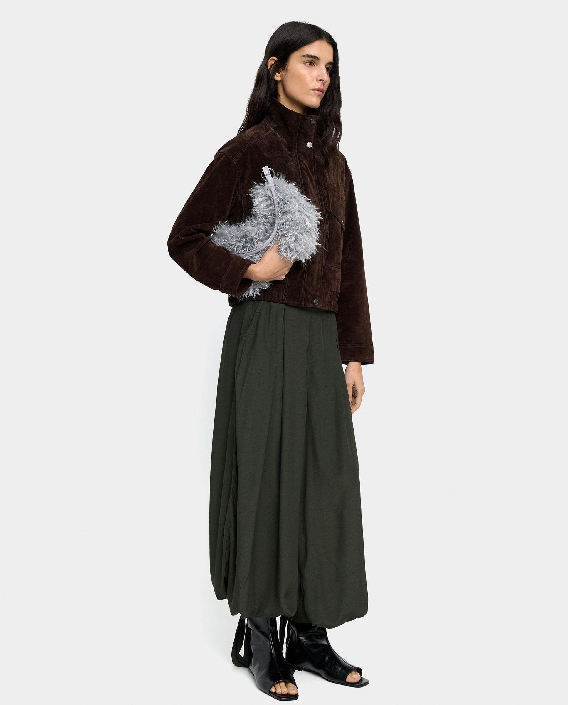 Pantalones anchos de mujer 100% viscosa estilo bombacho y cintas en bajo