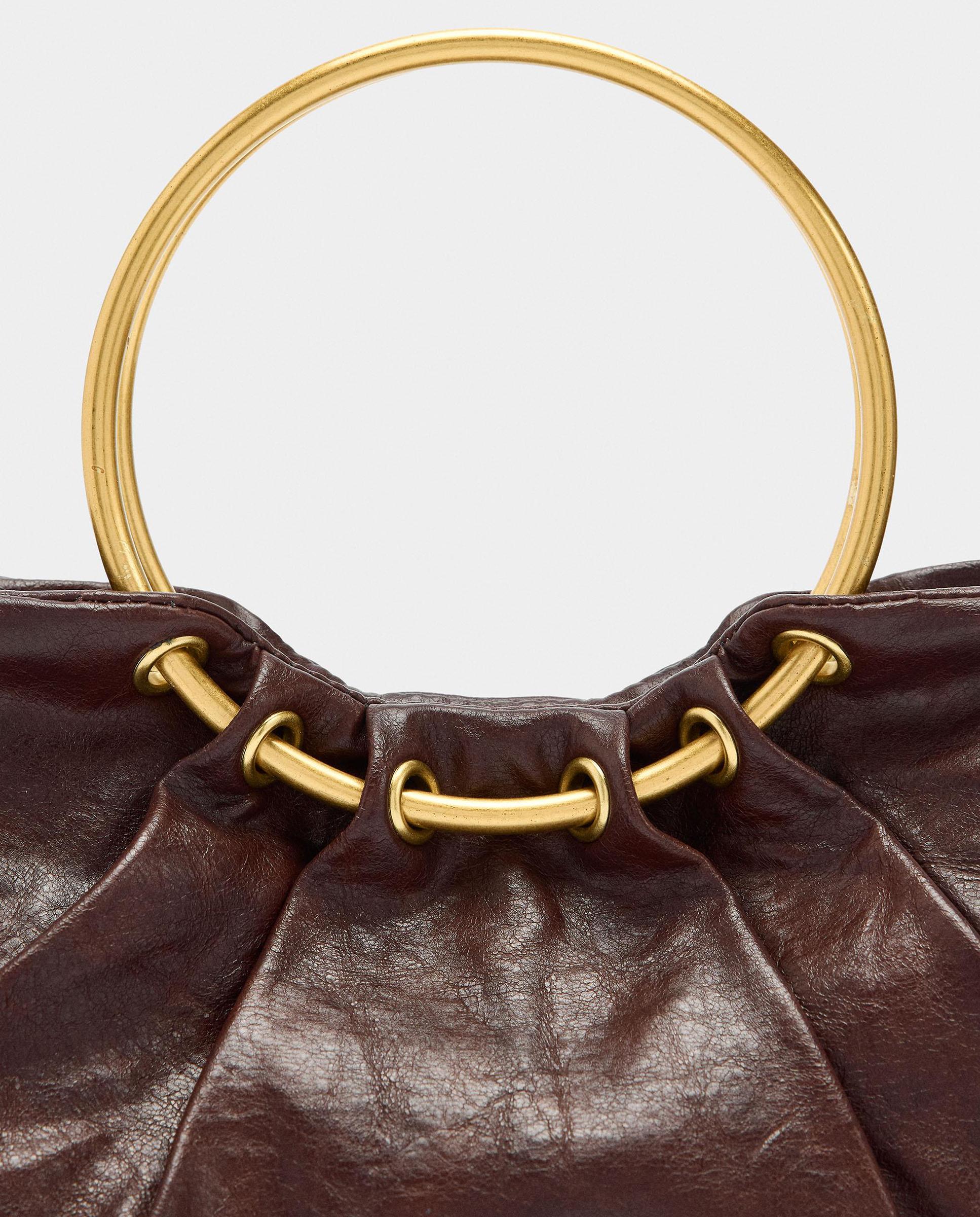 Bolso de fiesta convertible a bandolera con asa rígida en liso - Parfois - Burdeos Burdeos-3