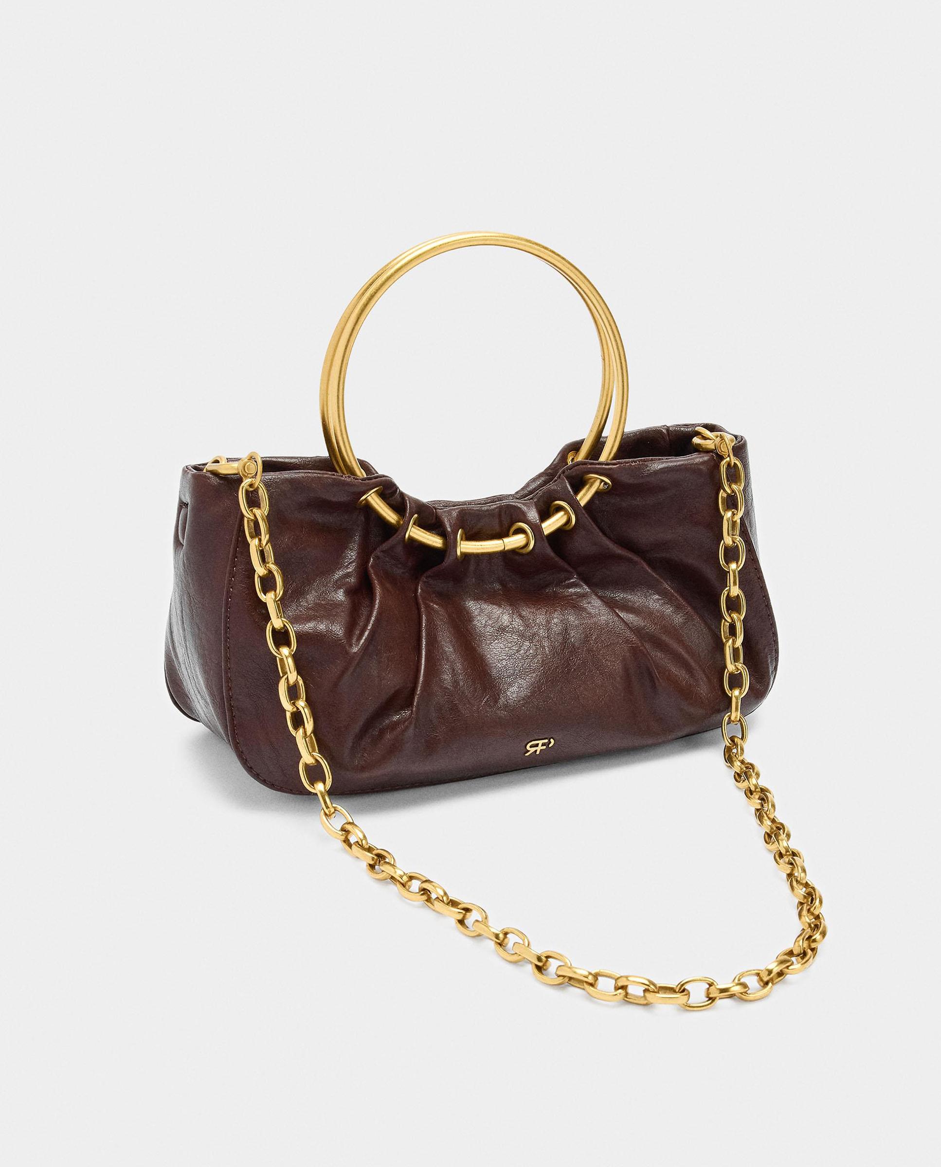 Bolso de fiesta convertible a bandolera con asa rígida en liso - Parfois - Burdeos Burdeos-2