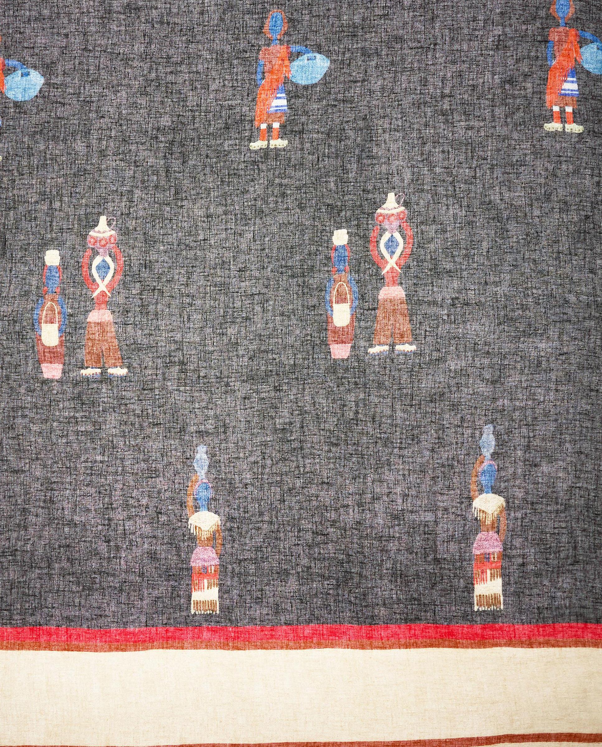 Pañuelo con pespuntes y estampados - Parfois - Negro Negro-2