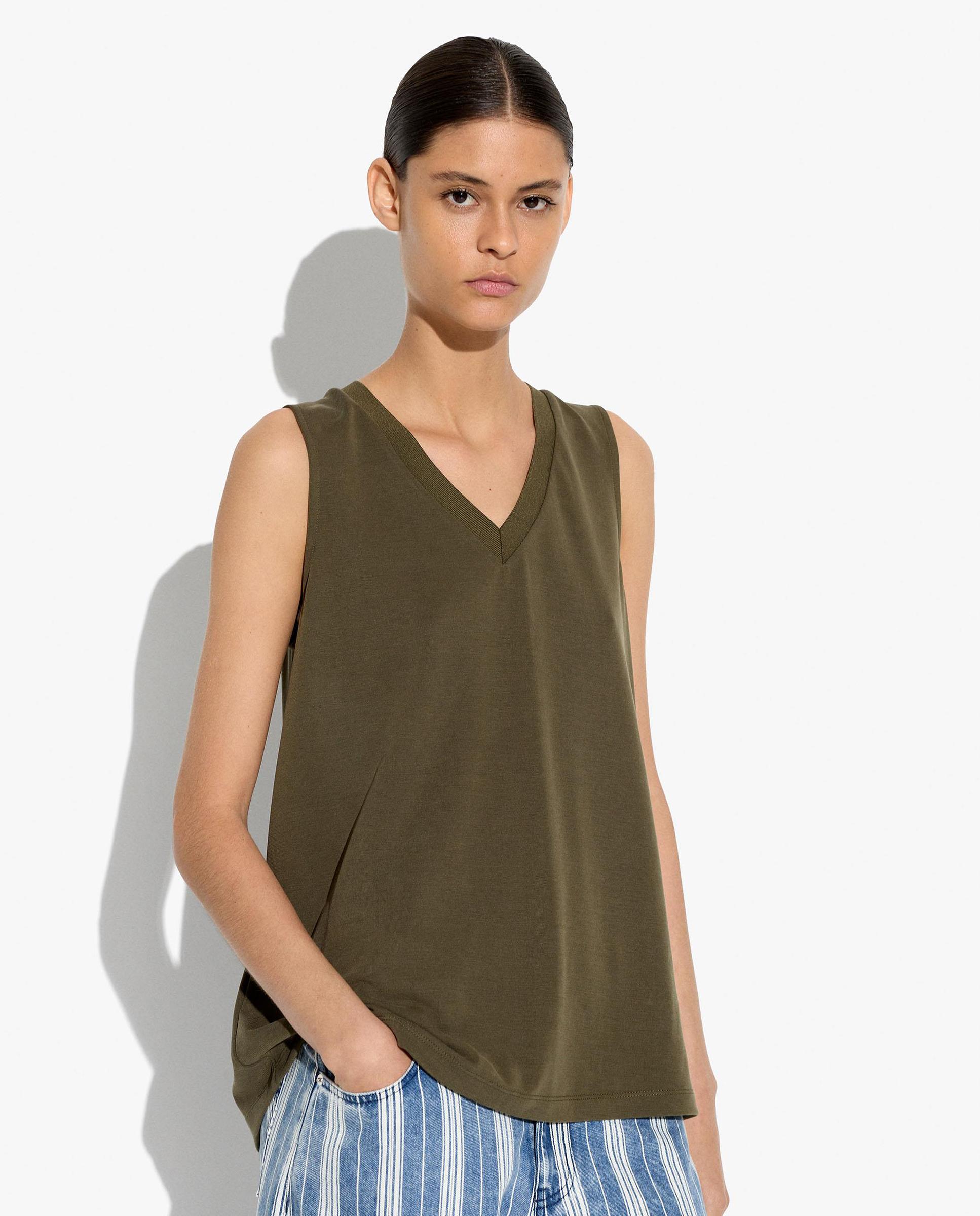 Parfois - Top de mujer de punto sin mangas en liso.