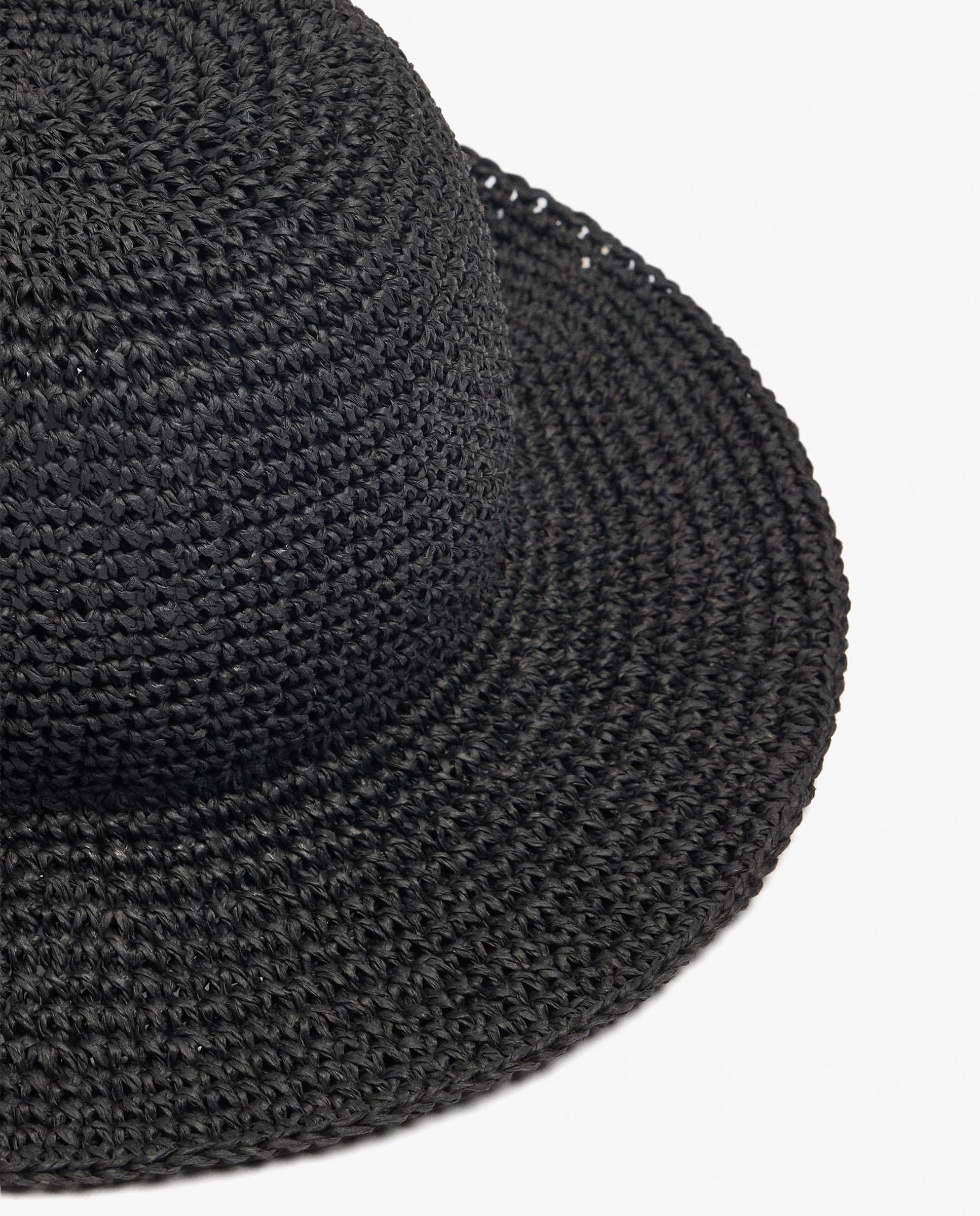 Sombrero de mujer estilo bucket en liso - Parfois - Negro Negro-3