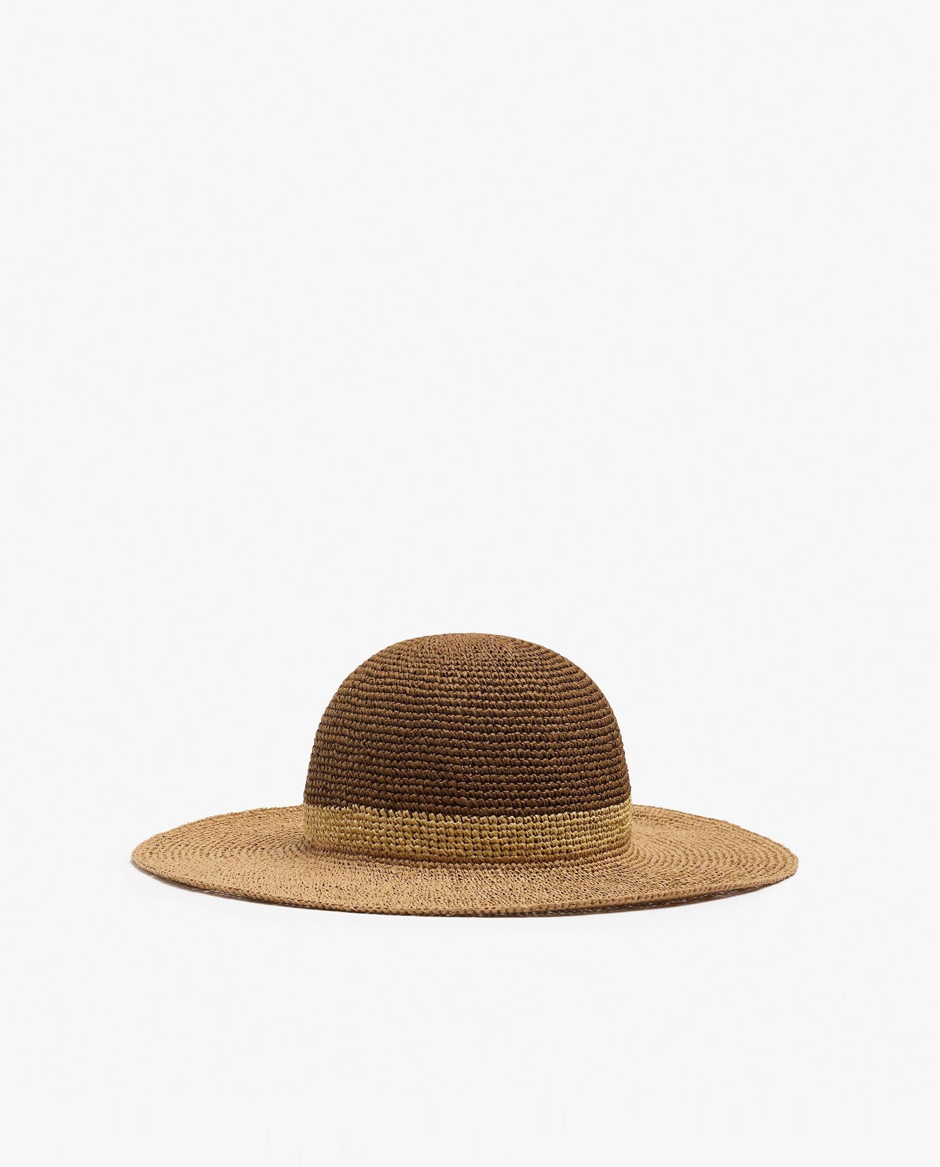 Sombrero de mujer con tira decorativa en liso - Parfois - Camel Camel-1