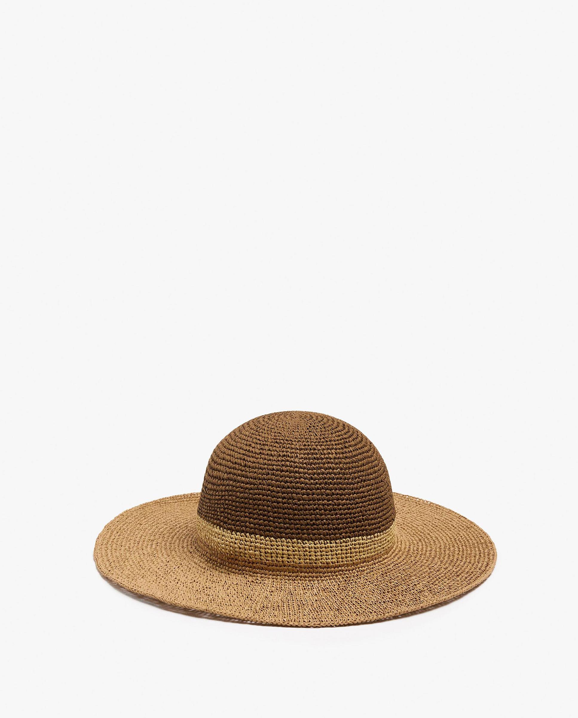 Sombrero de mujer con tira decorativa en liso - Parfois - Camel Camel-2