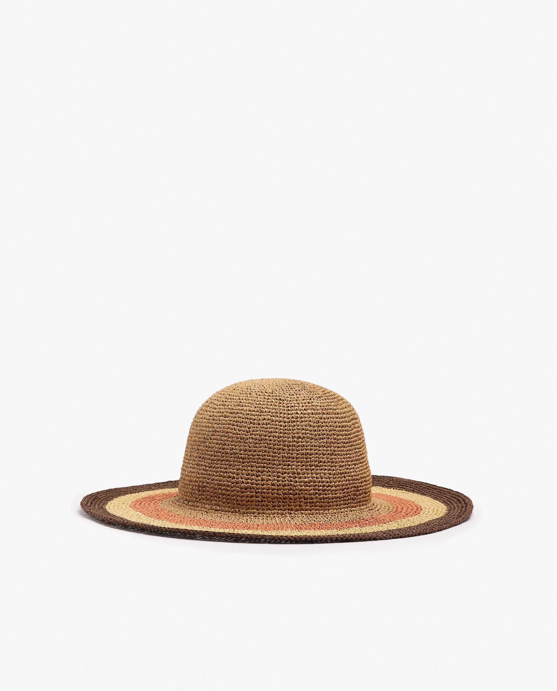 Sombrero de mujer con detalle decorativo de rayas - Parfois - Multicolor Multicolor-1