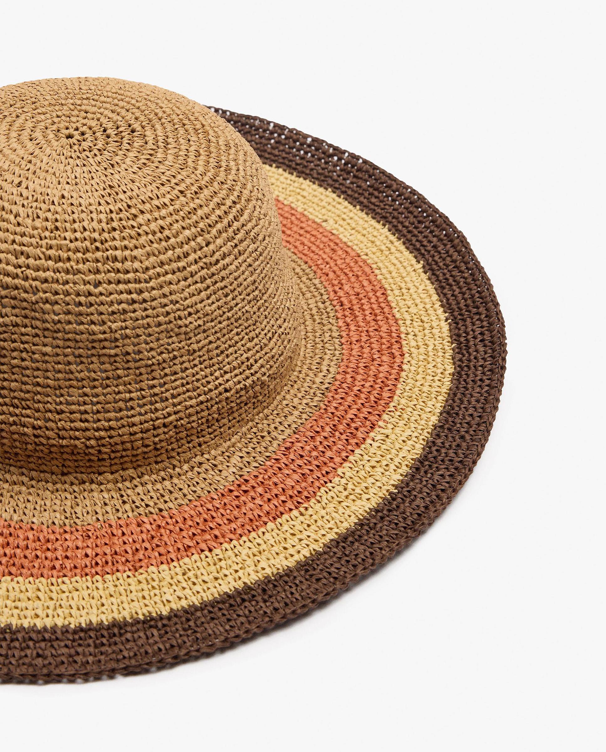 Sombrero de mujer con detalle decorativo de rayas - Parfois - Multicolor Multicolor-3