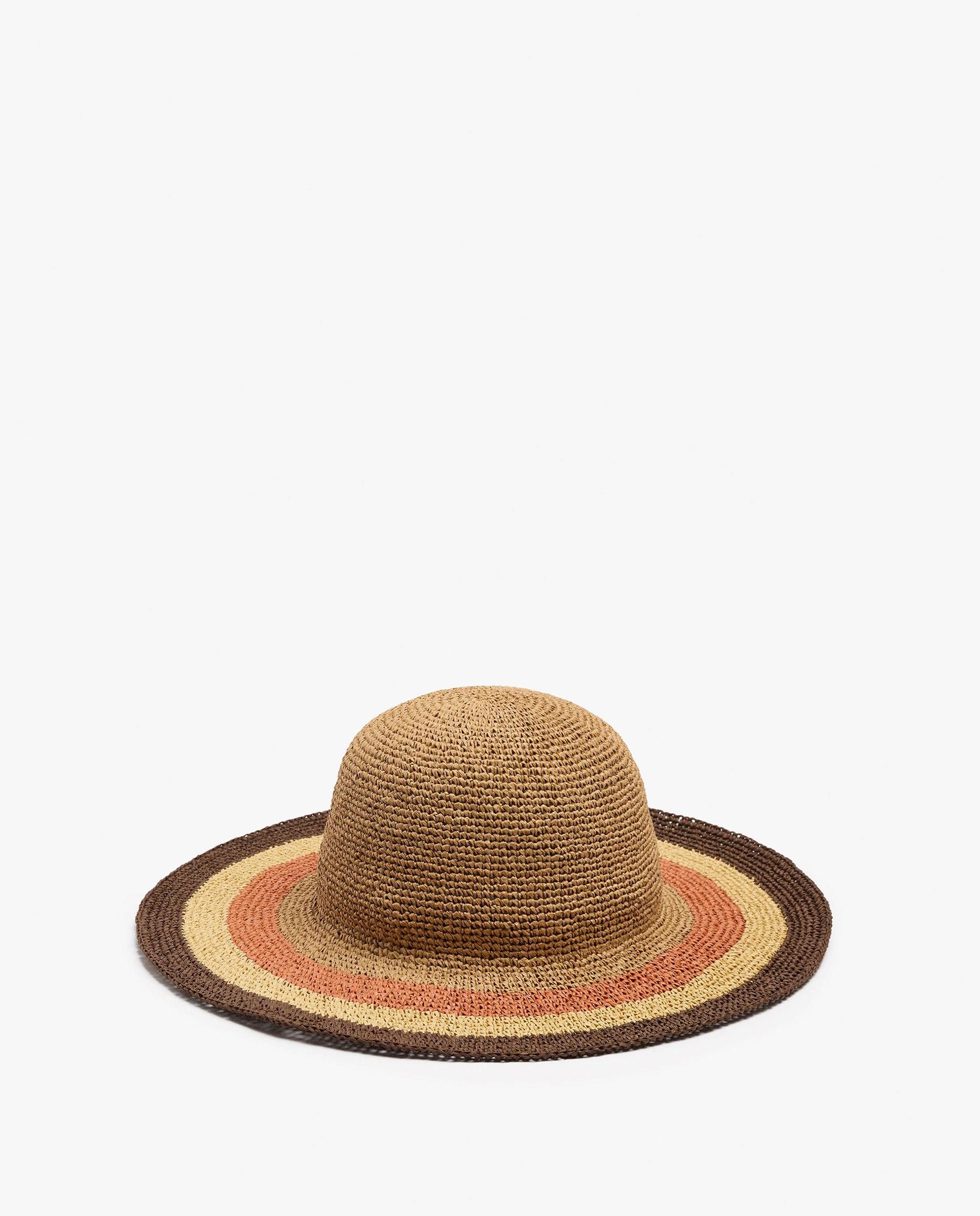 Sombrero de mujer con detalle decorativo de rayas - Parfois - Multicolor Multicolor-2