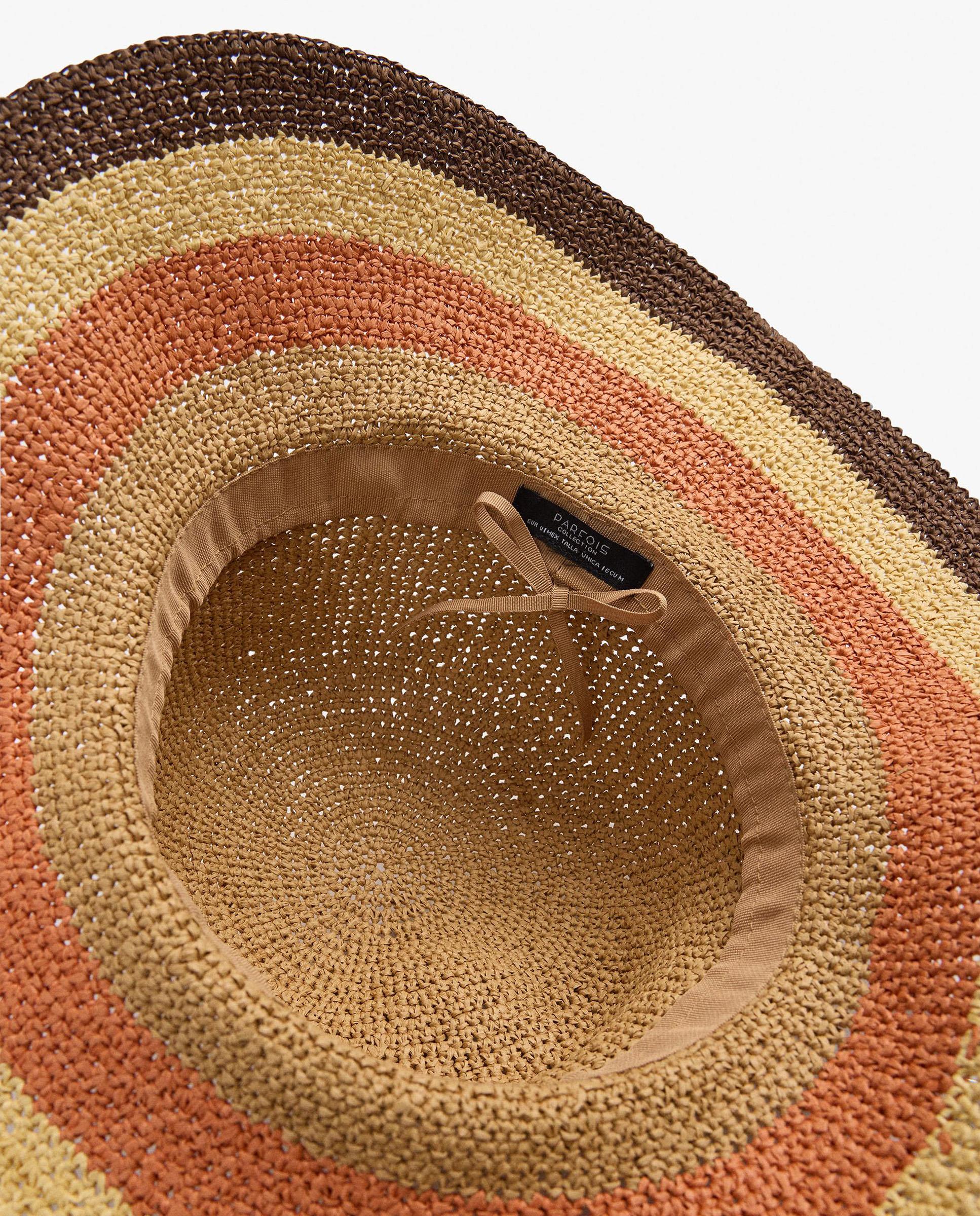 Sombrero de mujer con detalle decorativo de rayas - Parfois - Multicolor Multicolor-4