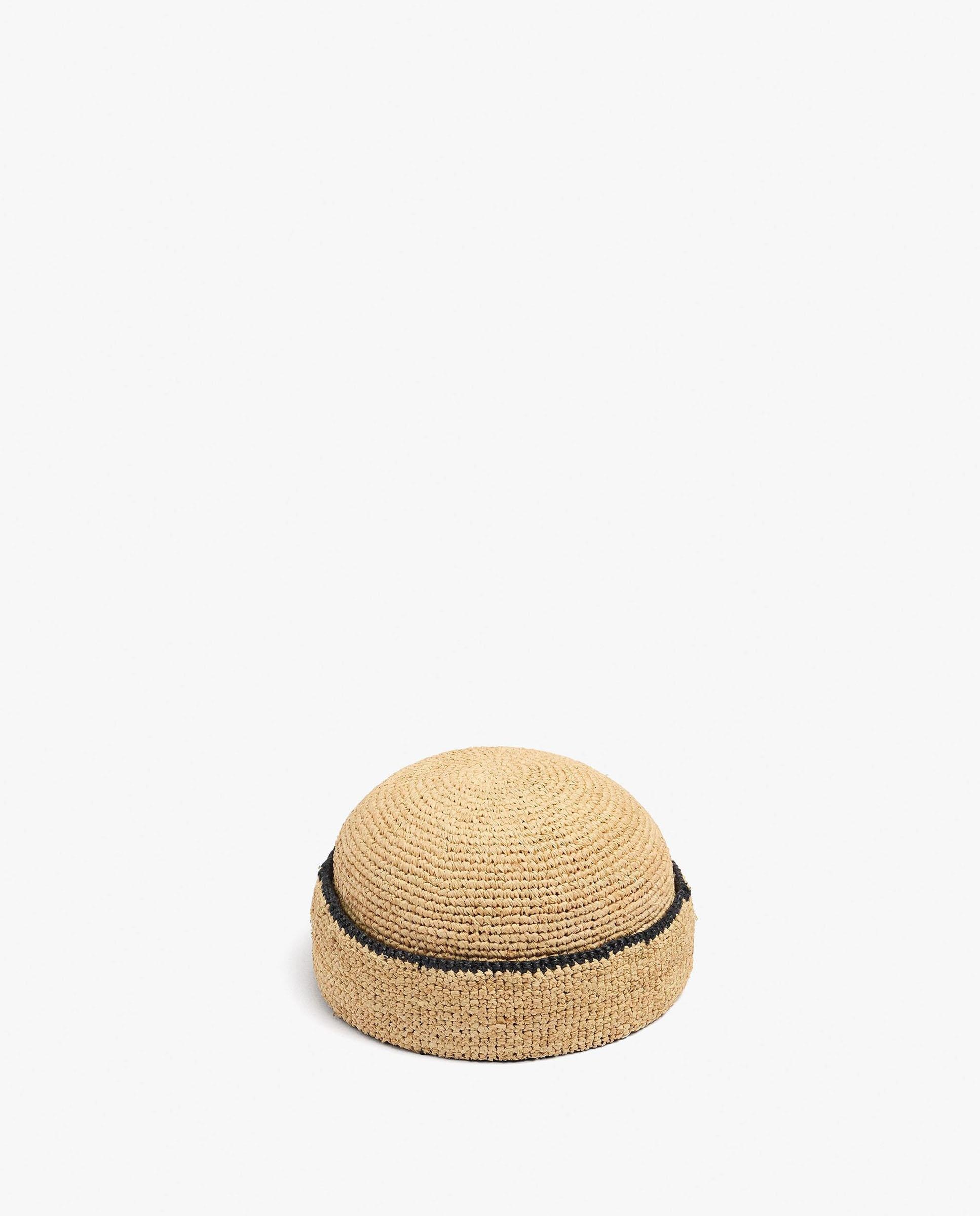 Sombrero de mujer 100% rafia estilo pillbox en liso - Parfois - Natural Natural-2
