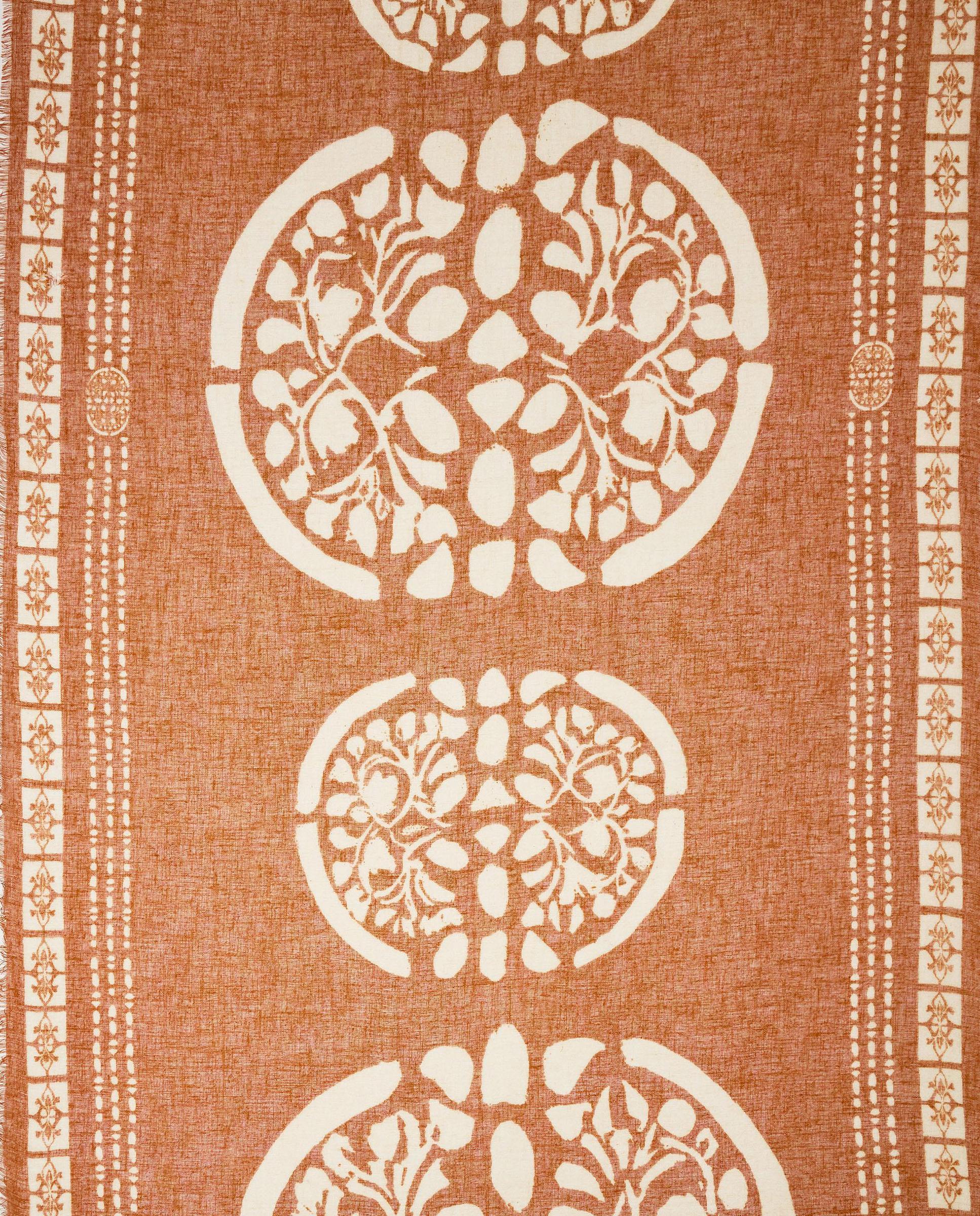 Pañuelo con pespuntes y estampado geométrico - Parfois - Teja Teja-2