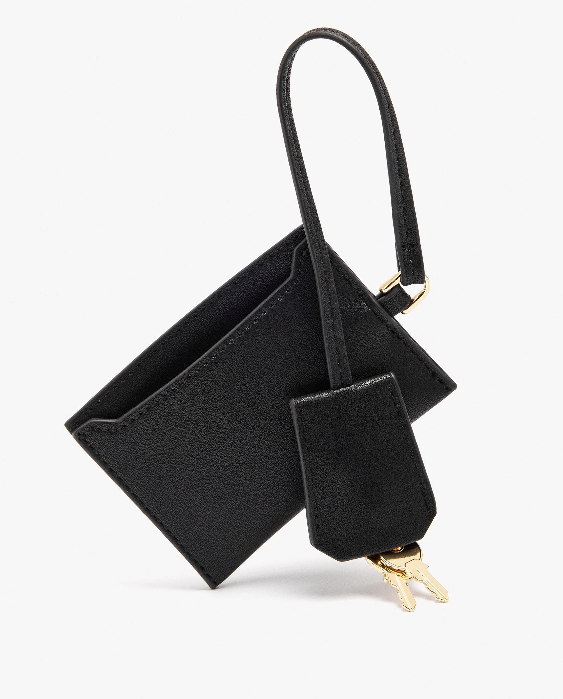 Mochila de mujer con varios compartimentos y monedero extraíble con cierre de cremallera en liso - Parfois - Negro Negro-5