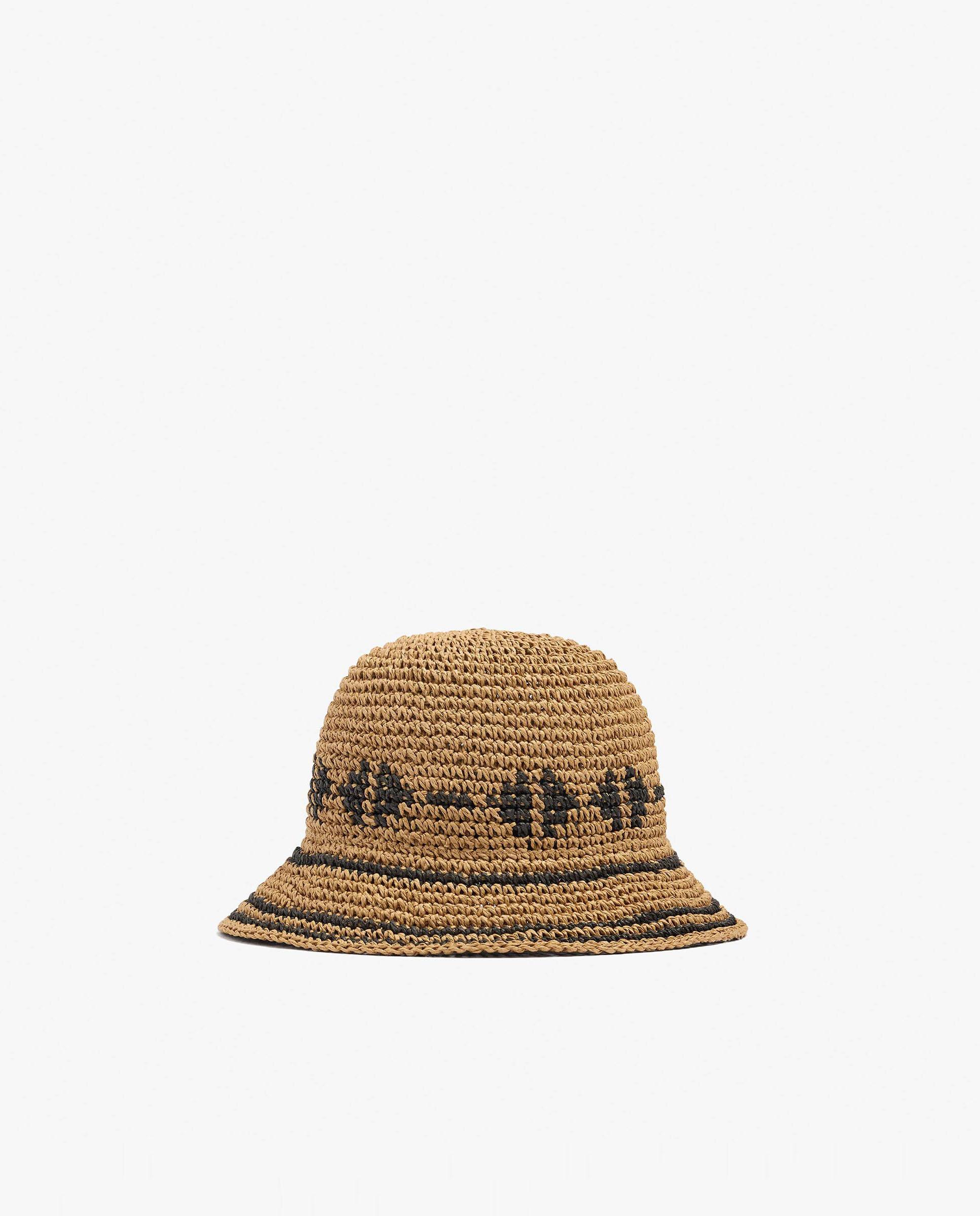 Gorro de mujer estilo bucket con tira decorativa - Parfois - Natural Natural-1