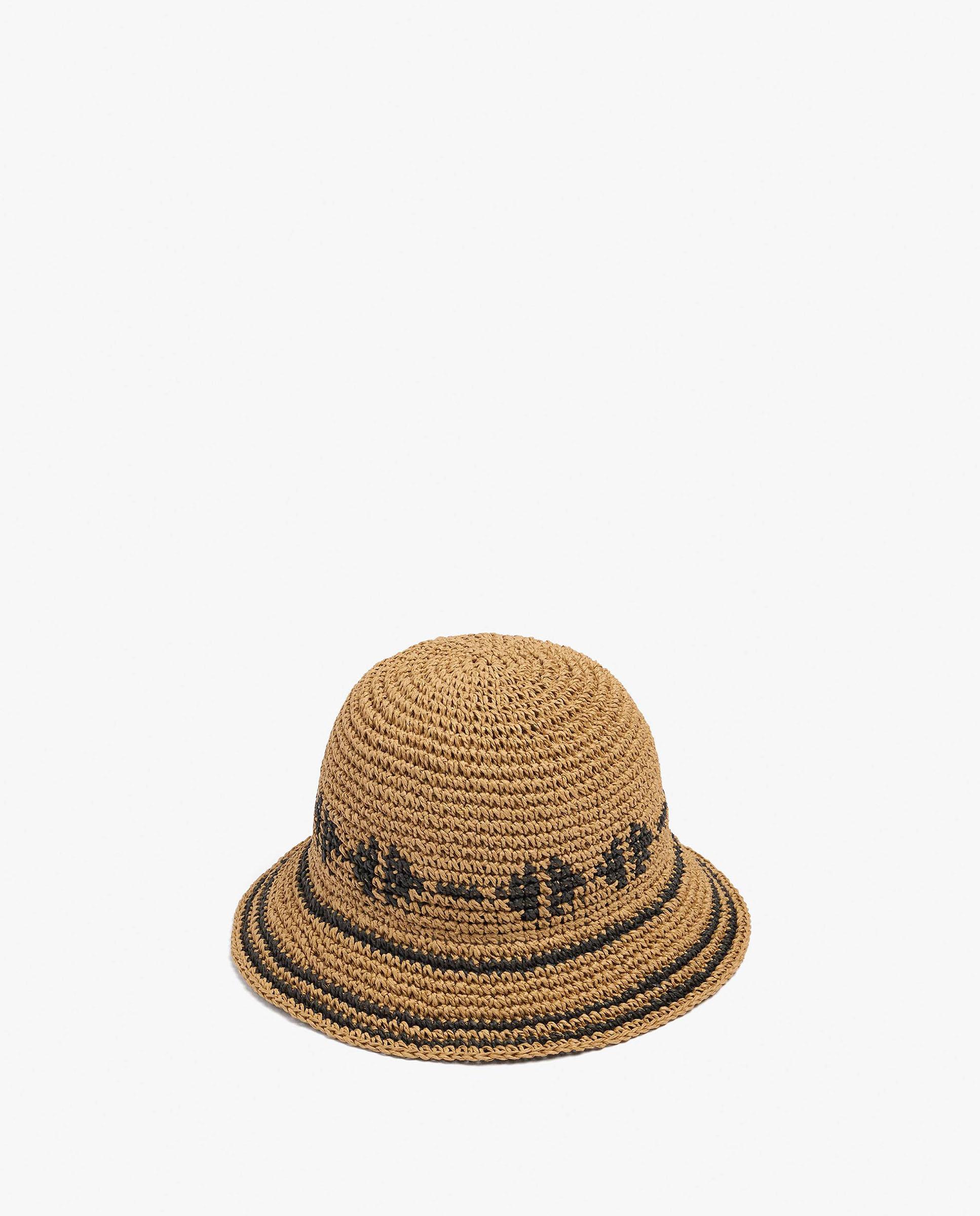 Gorro de mujer estilo bucket con tira decorativa - Parfois - Natural Natural-2