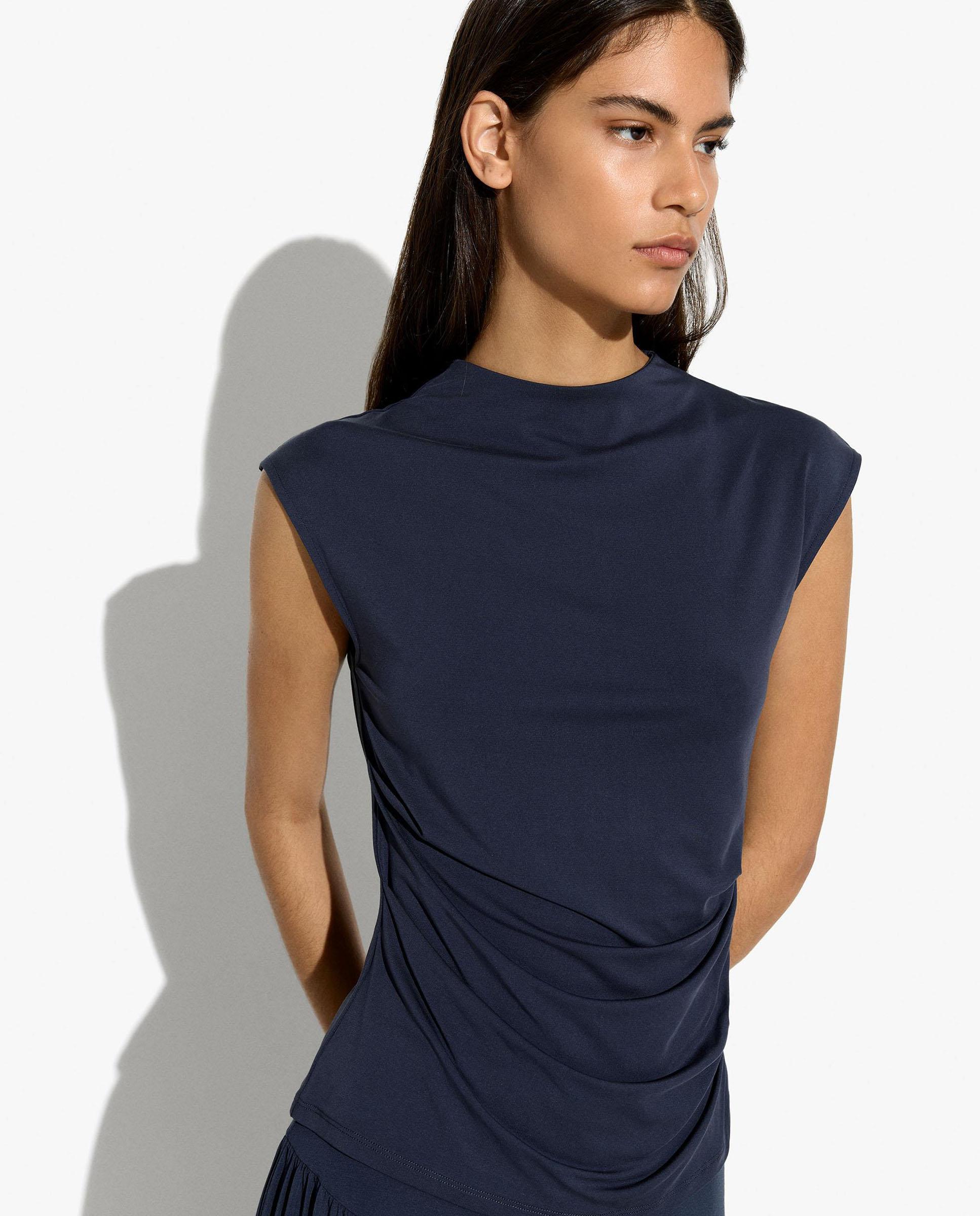 Parfois - Top de mujer sin mangas con fruncido lateral.