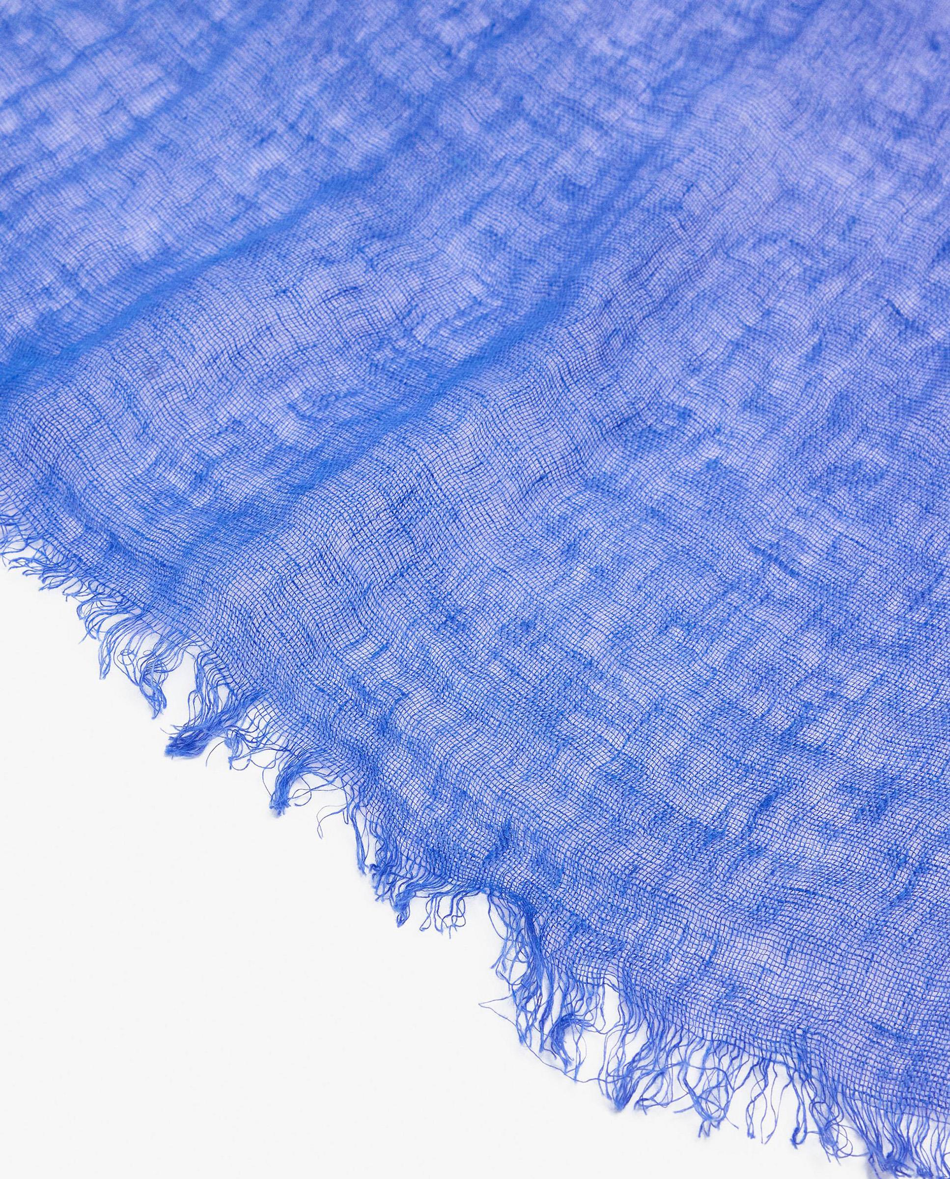 Pañuelo con pespuntes en liso - Parfois - Azul Azul-2