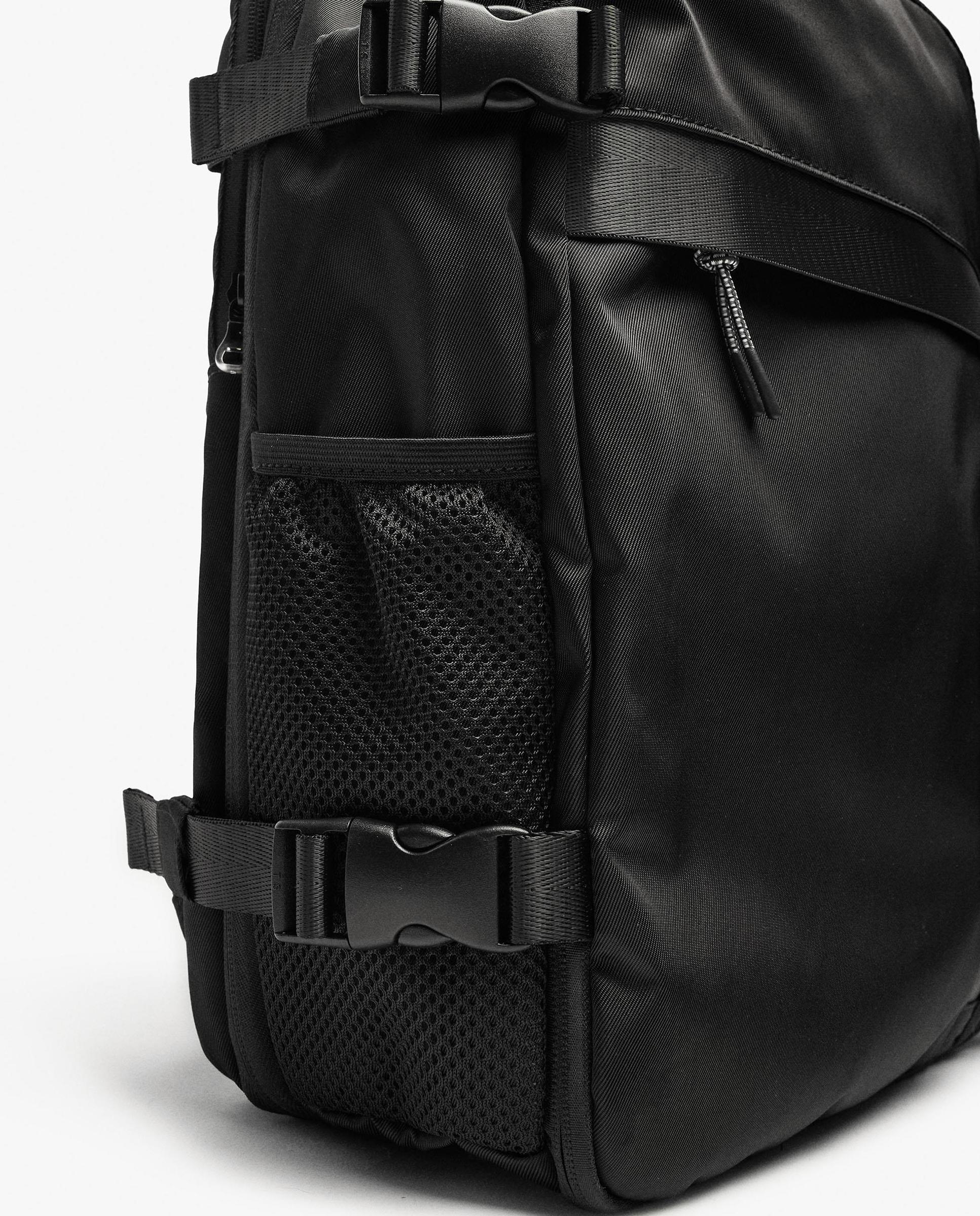 Mochila de mujer extensible con varios compartimentos y cierre de cremallera - Parfois - Negro Negro-3