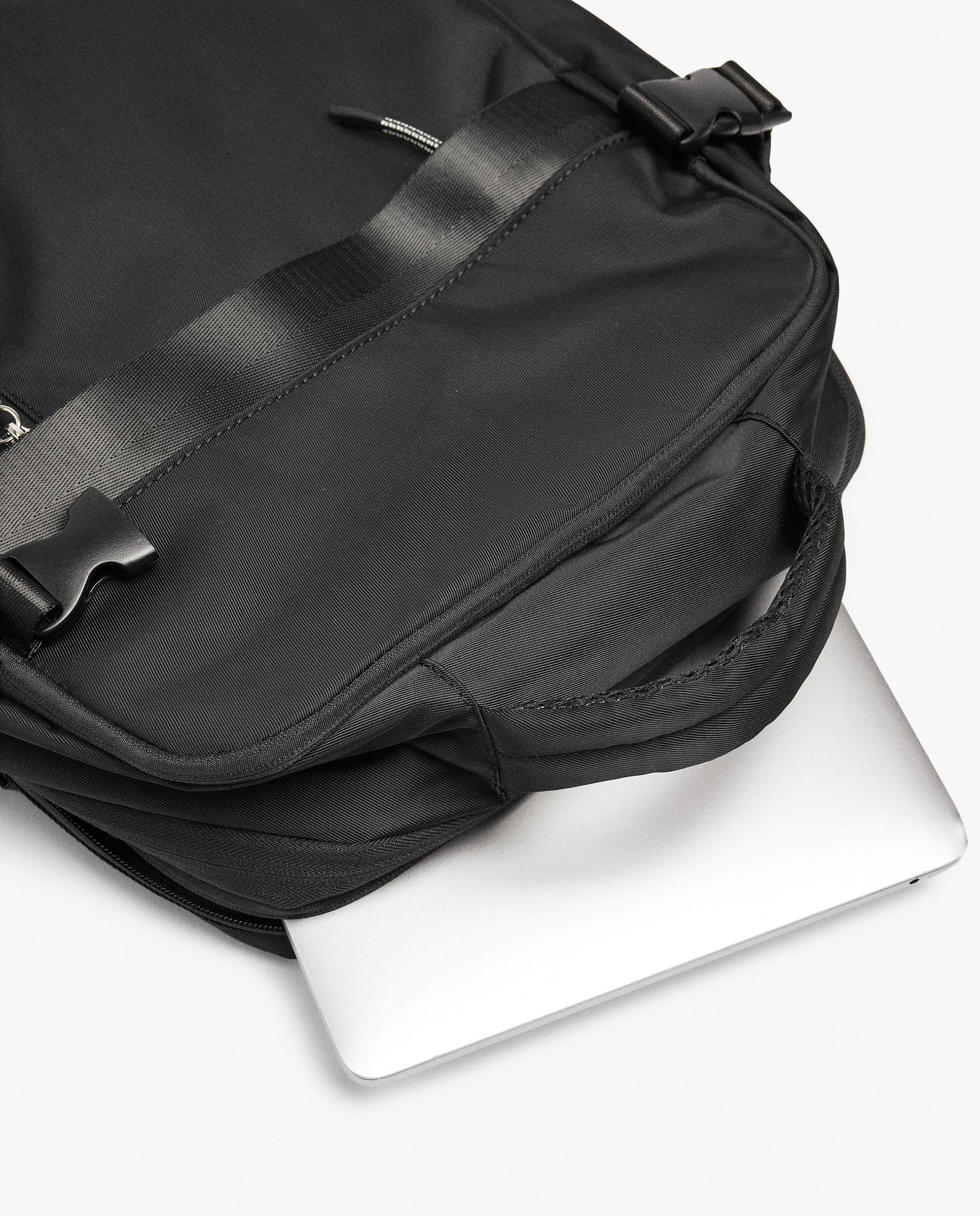 Mochila de mujer extensible con varios compartimentos y cierre de cremallera - Parfois - Negro Negro-4