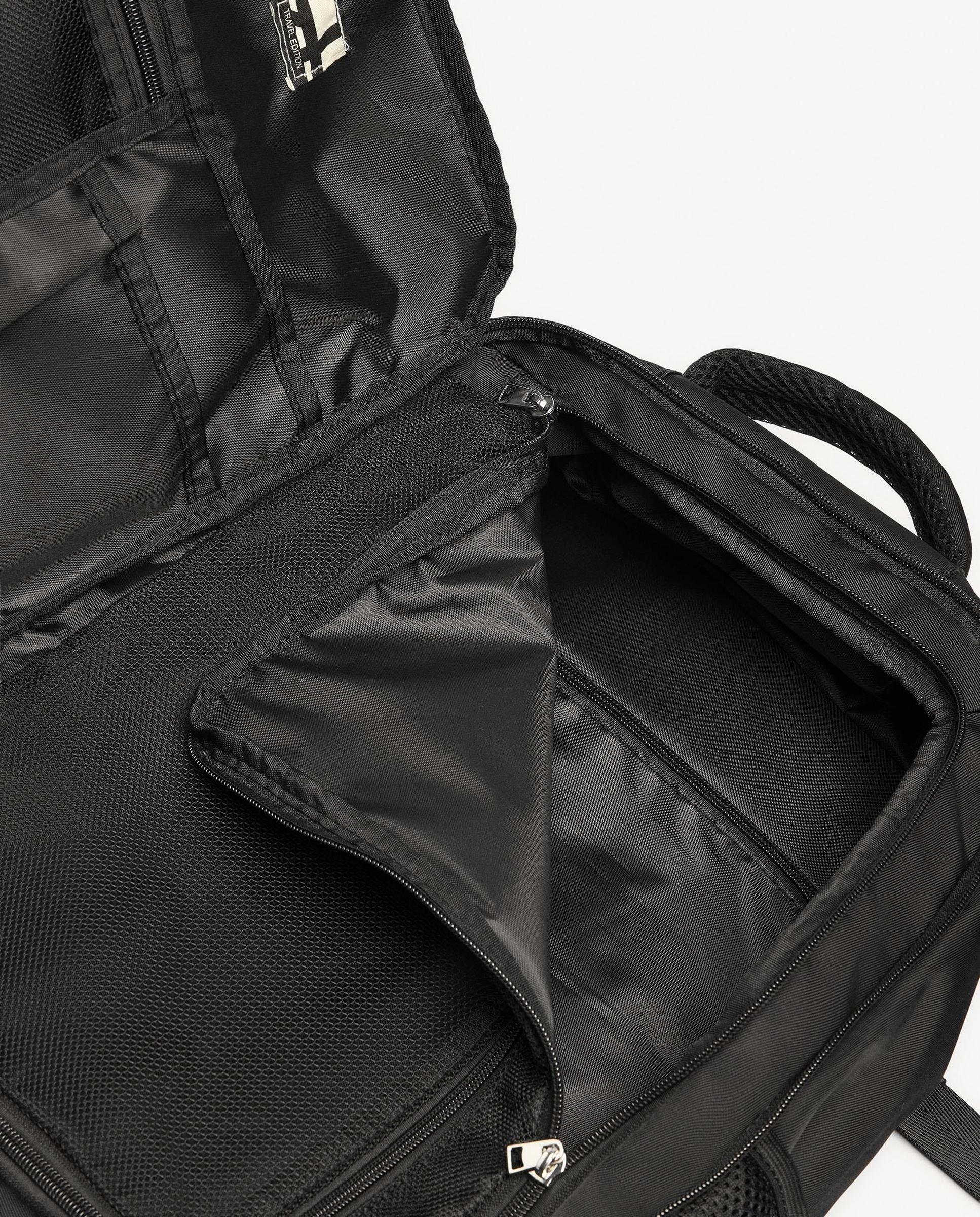 Mochila de mujer extensible con varios compartimentos y cierre de cremallera - Parfois - Negro Negro-7