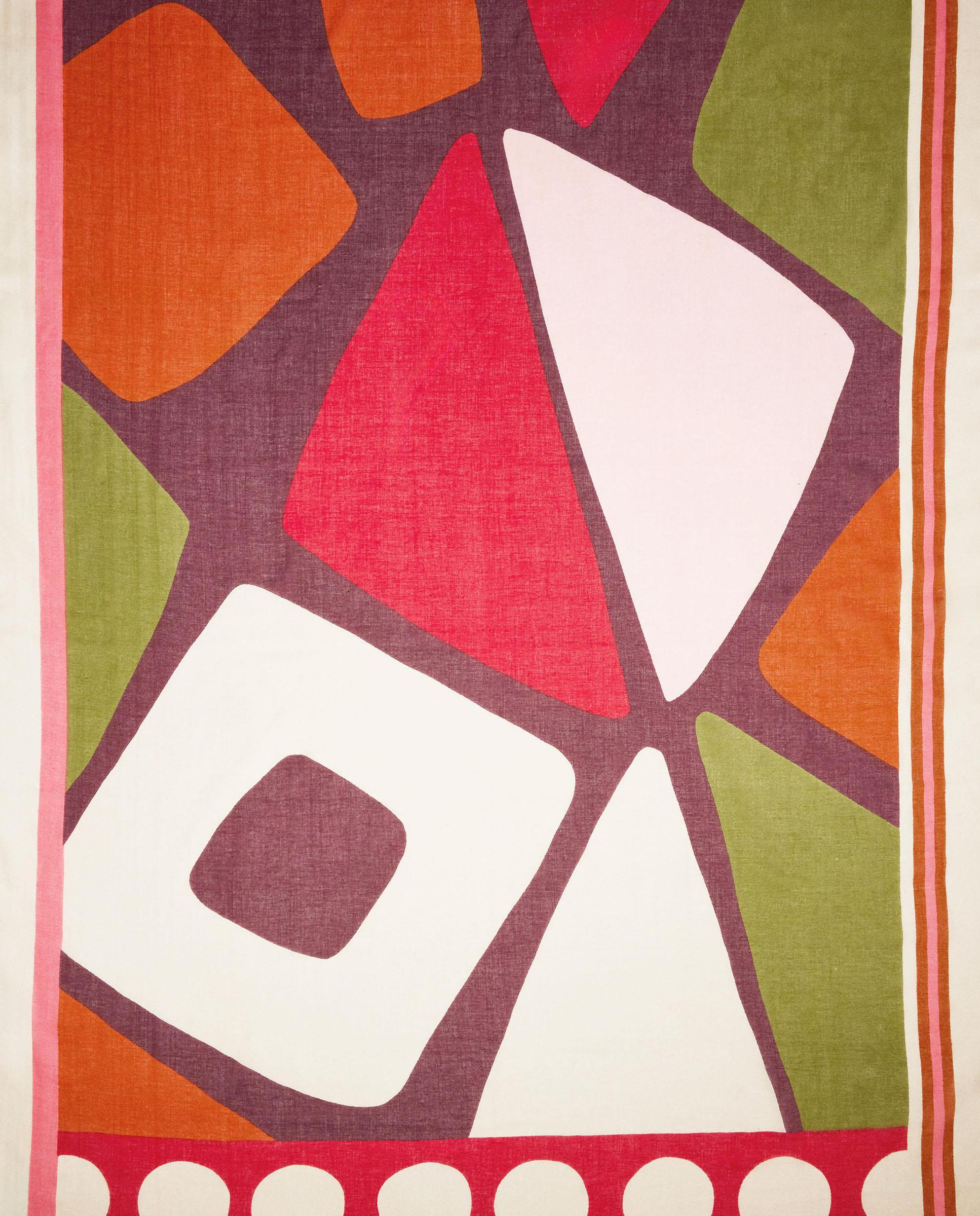 Pañuelo 100% algodón con estampado geométrico - Parfois - Rojo Rojo-2