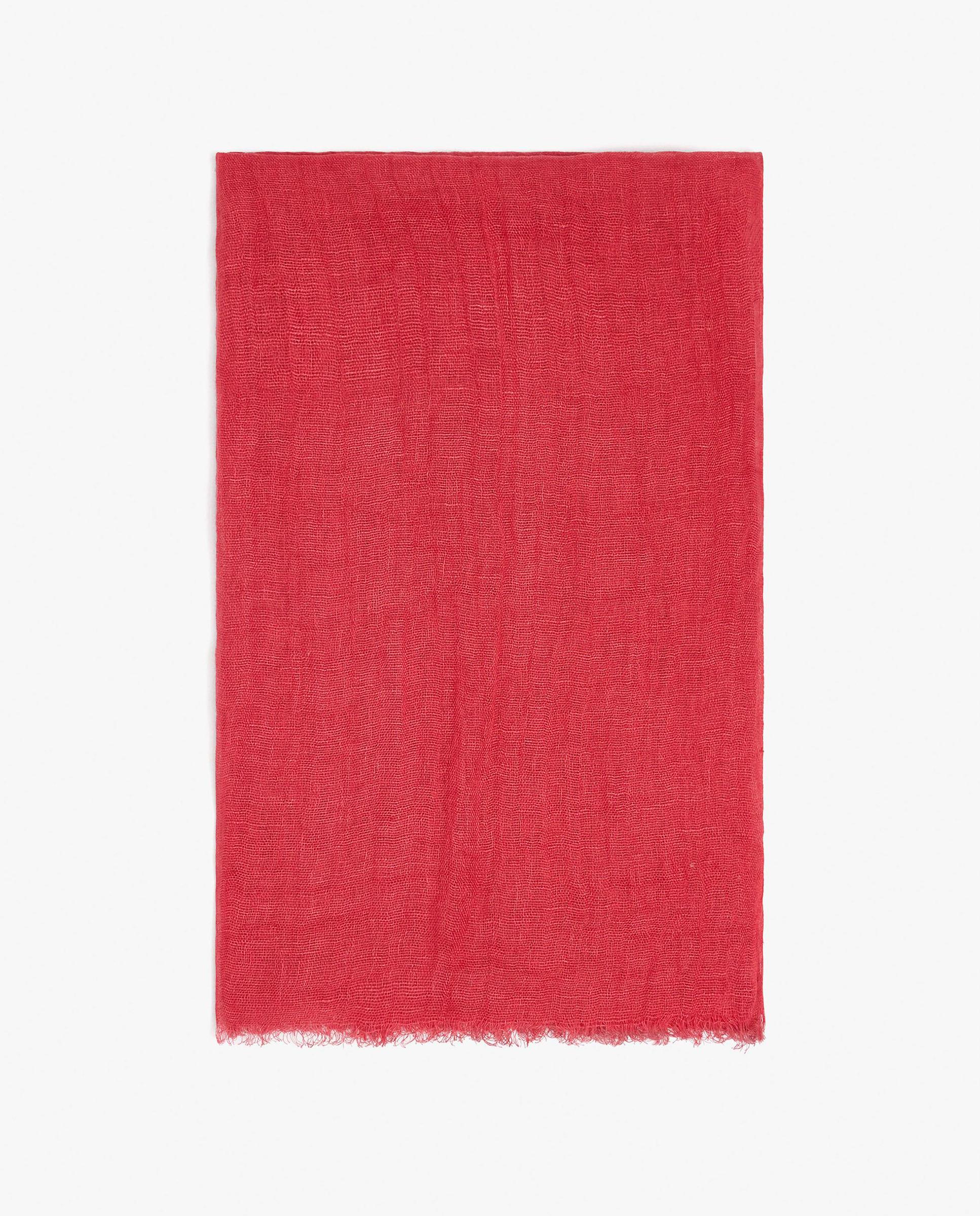 Imagen 0 de Pañuelo 100% lino con pespuntes en liso Rosa