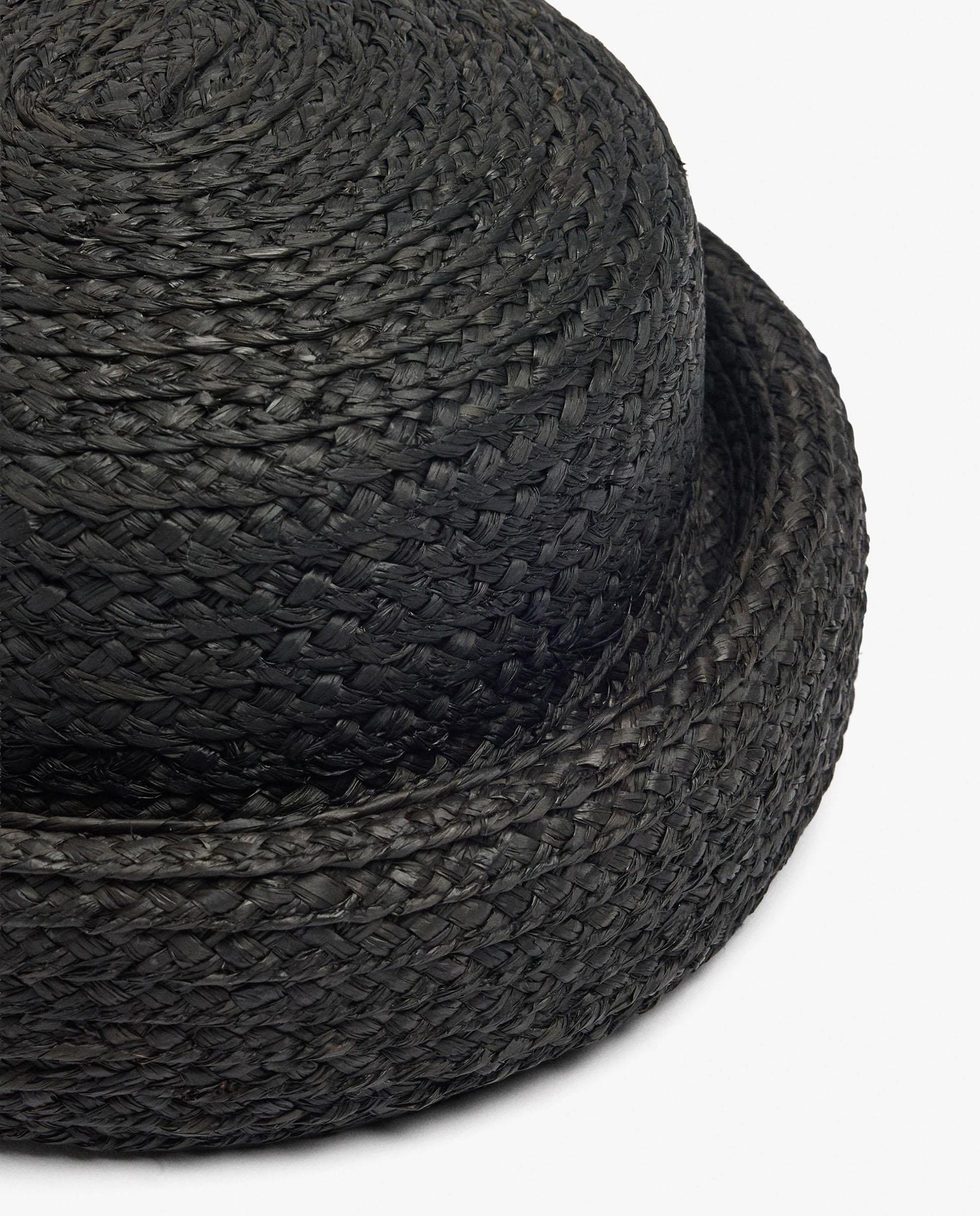 Sombrero de mujer estilo pillbox en liso - Parfois - Negro Negro-3