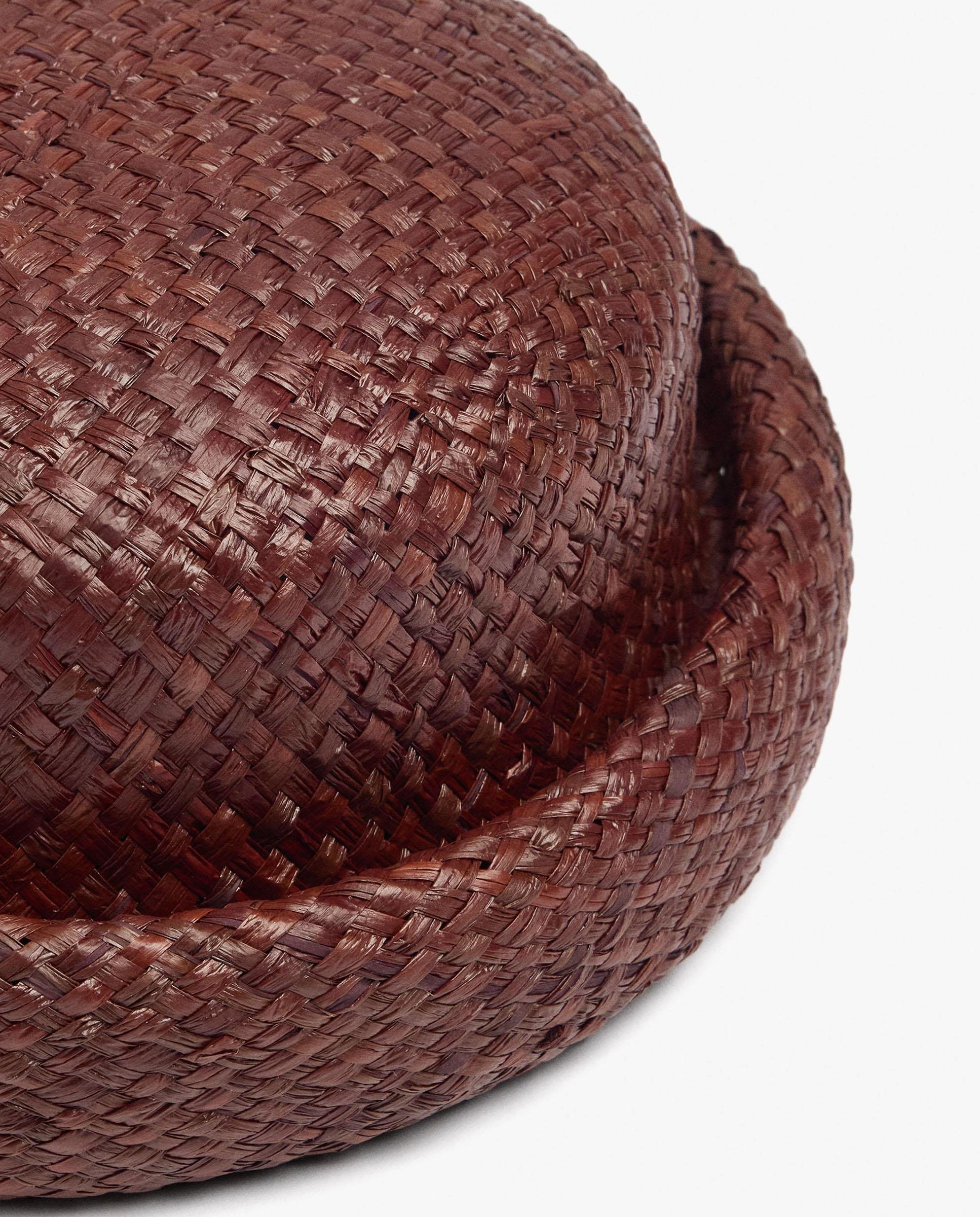 Sombrero de mujer estilo pillbox en liso - Parfois - Marrón Marrón-3