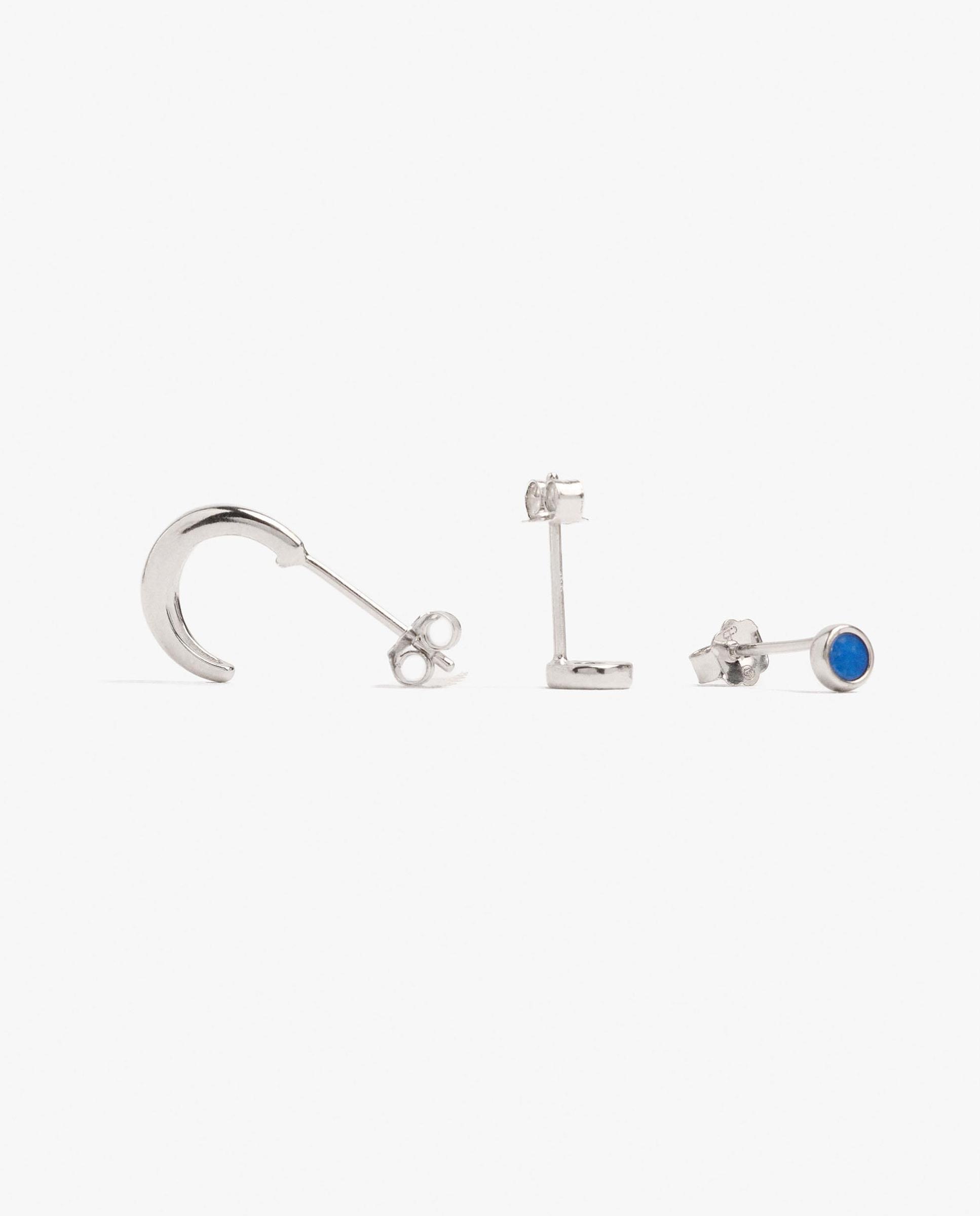Pack de pendientes de distintas formas en liso - Parfois - Multicolor Multicolor-3