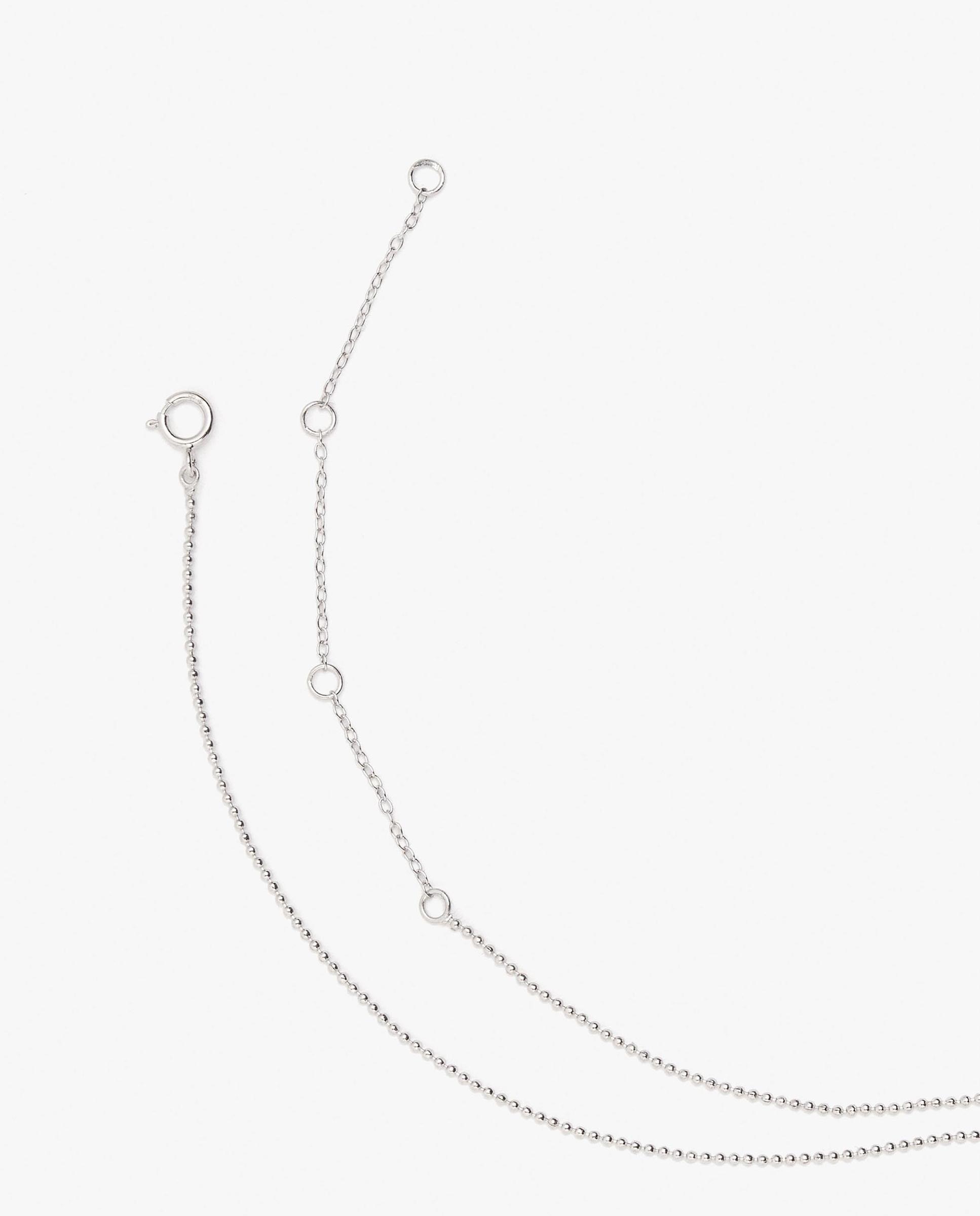 Collar de plata de ley con baño de oro de 18 k con abalorios decorativos - Parfois - Dorado Dorado-3