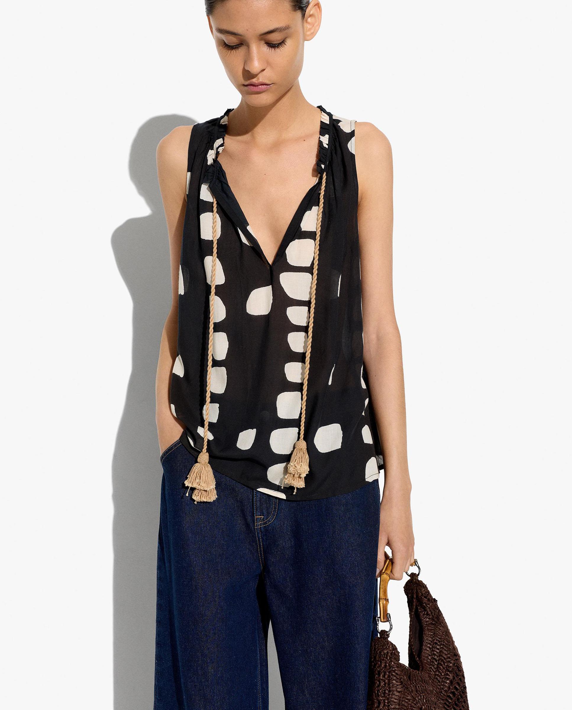 Parfois - Top de mujer sin mangas con estampados.