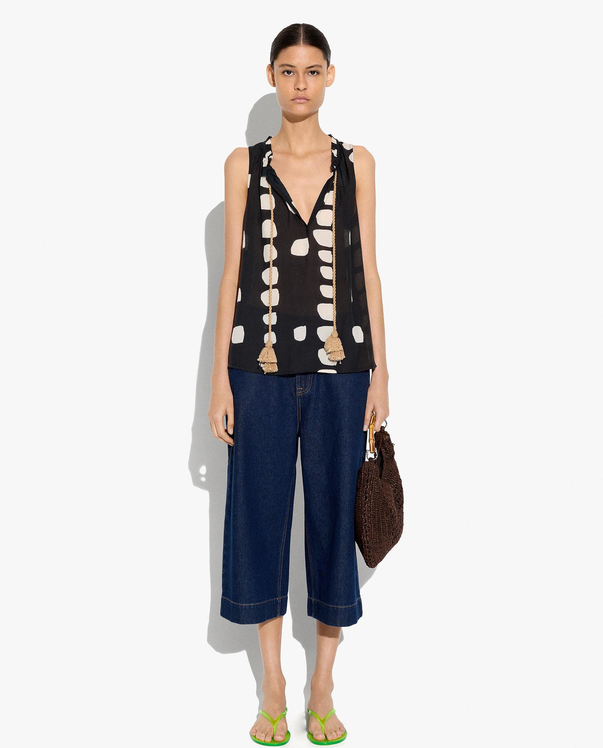 Top de mujer sin mangas con estampados - Parfois - Multicolor Multicolor-2