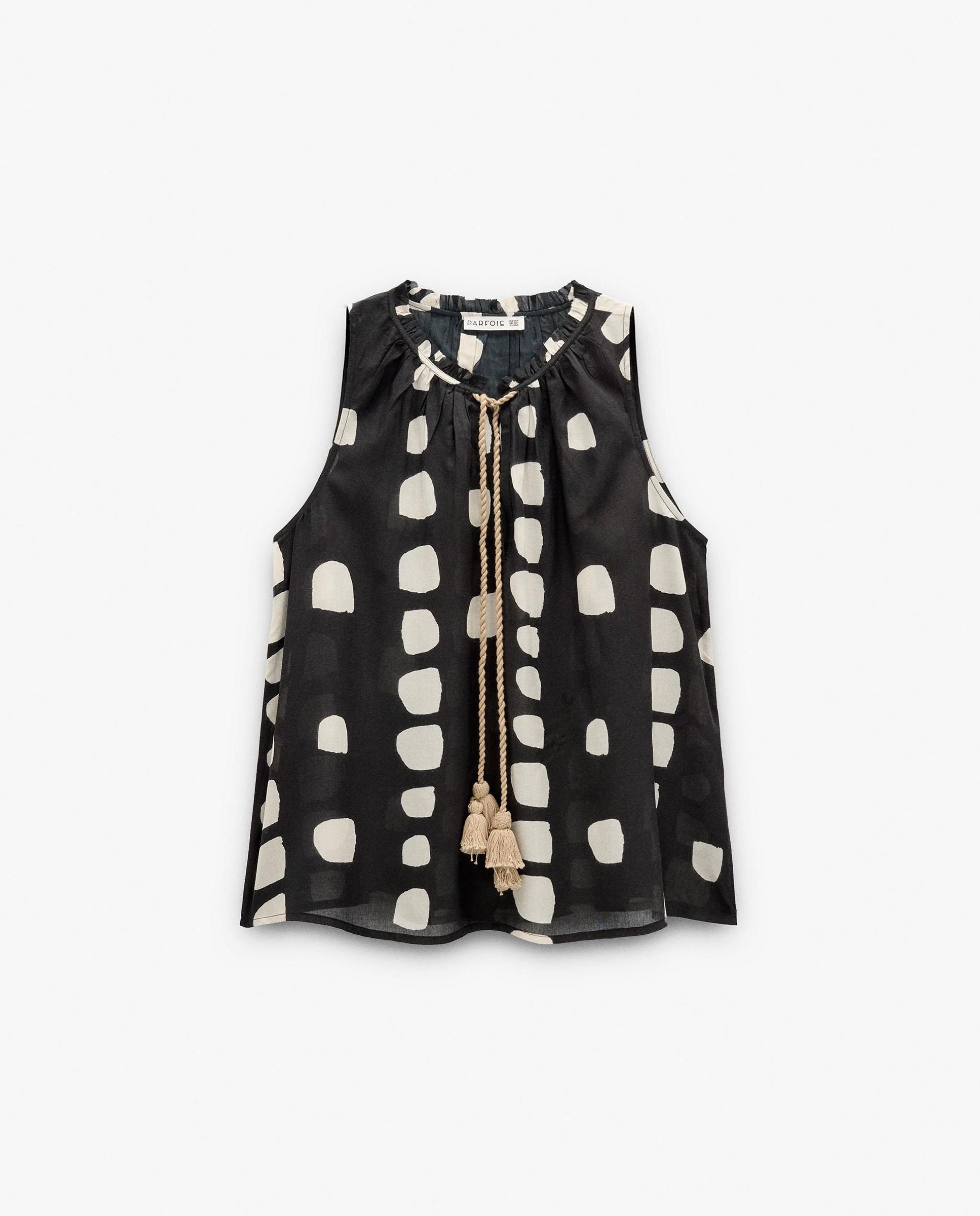Top de mujer sin mangas con estampados - Parfois - Multicolor Multicolor-6
