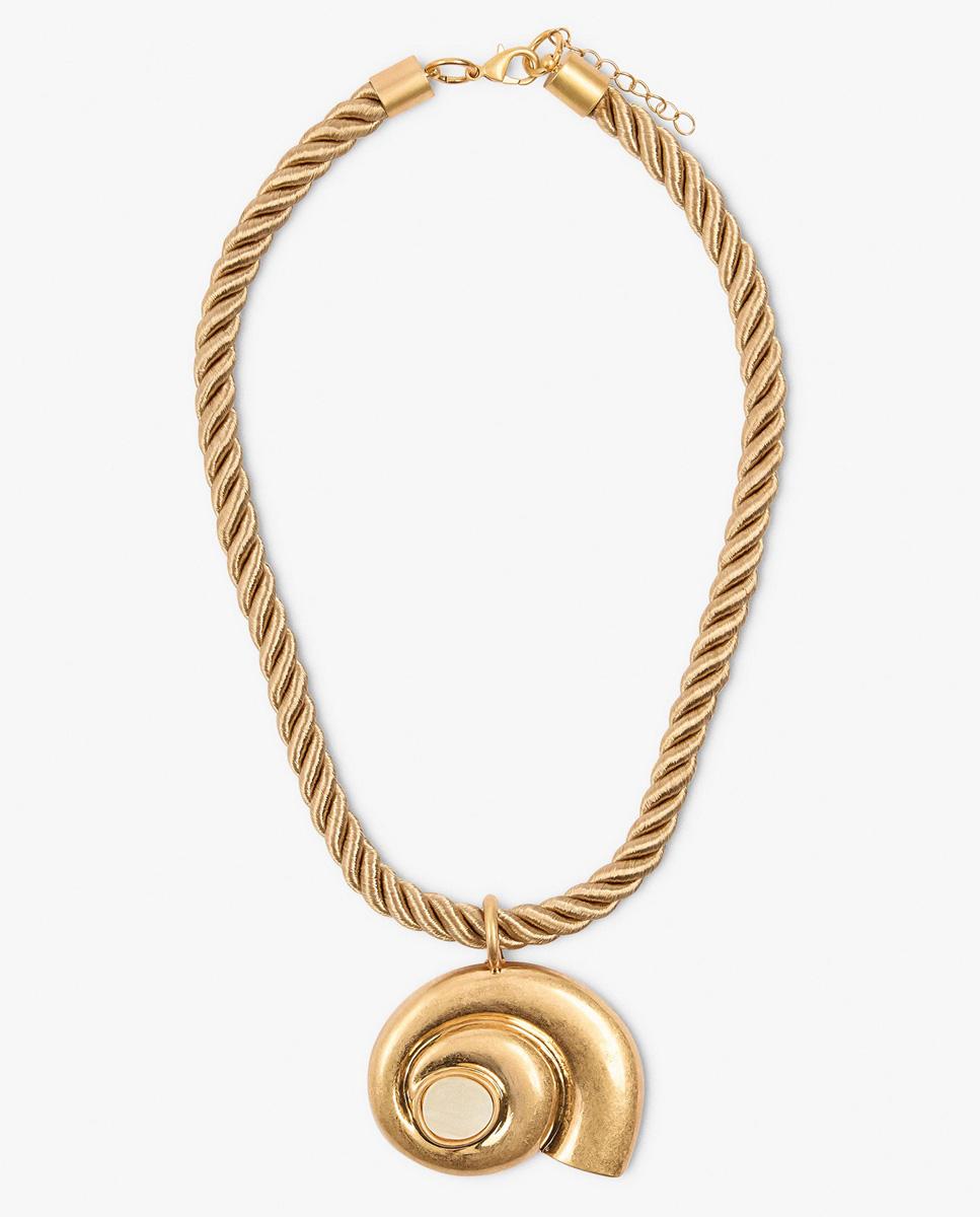 Collar corto entrelazado con caracola decorativa - Parfois - Dorado Dorado-1