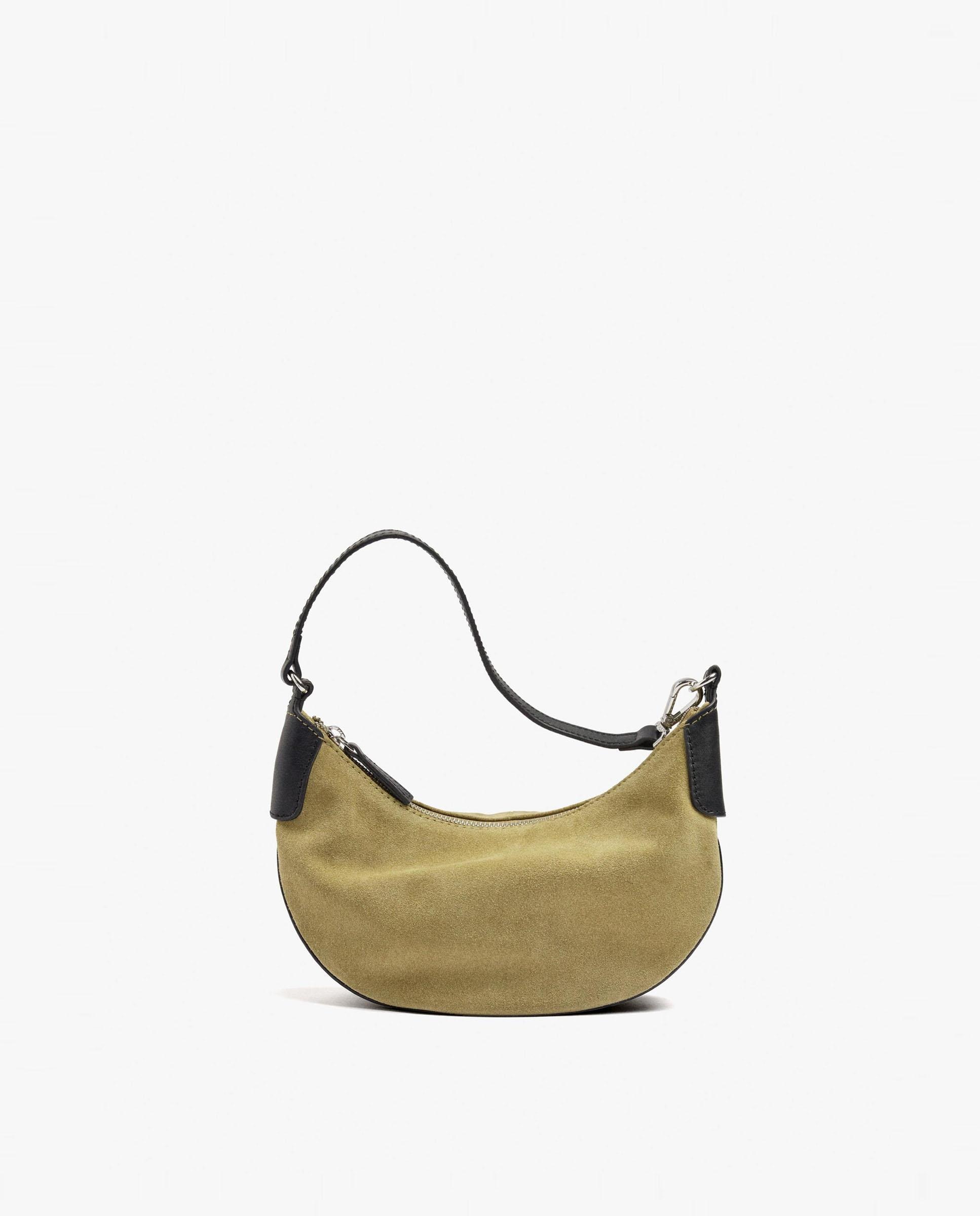 Bolso de hombro 100% piel con cierre de cremallera en liso - Parfois - Mostaza Mostaza-1