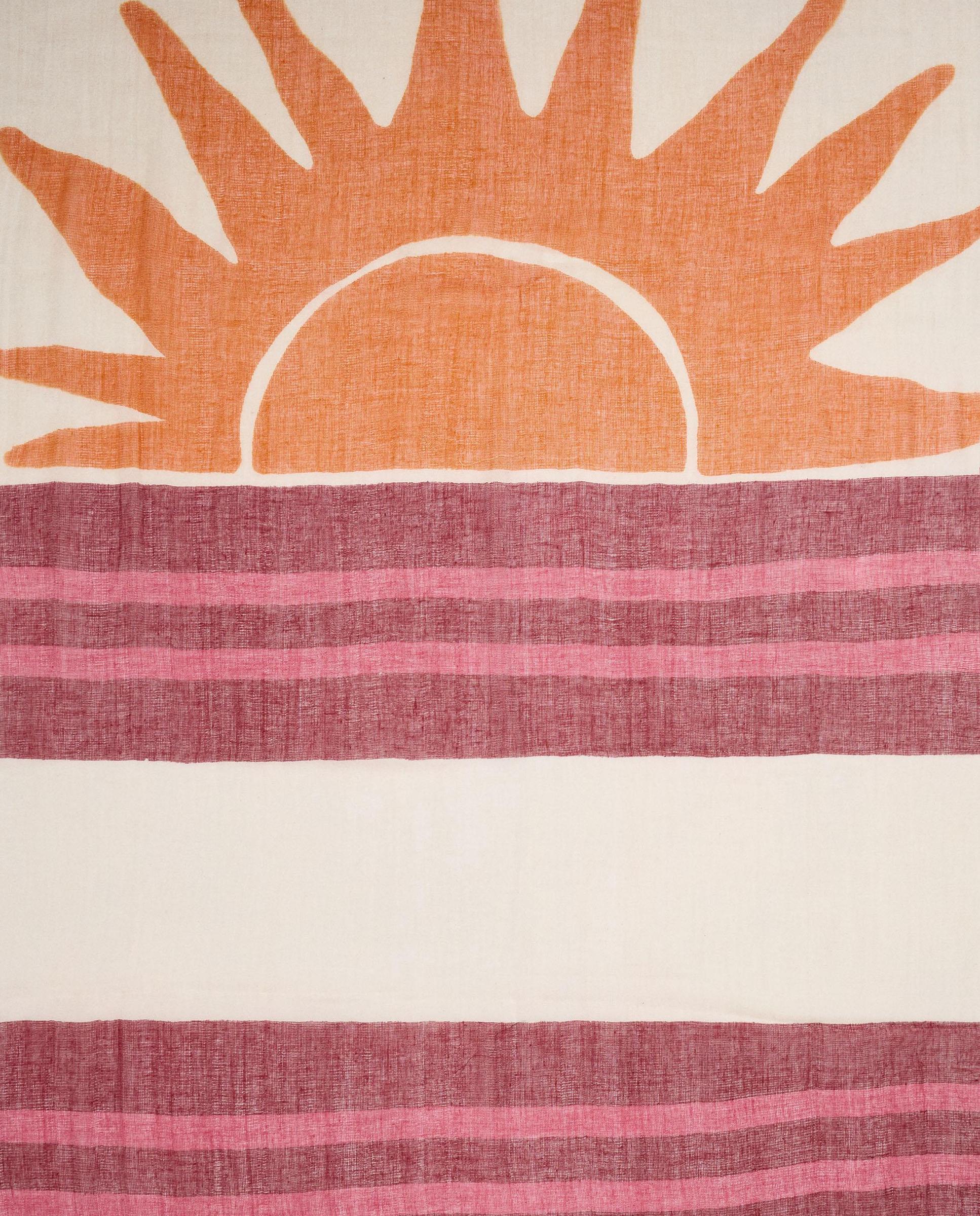 Pañuelo 100% algodón con estampado de sol - Parfois - Crudo Crudo-2