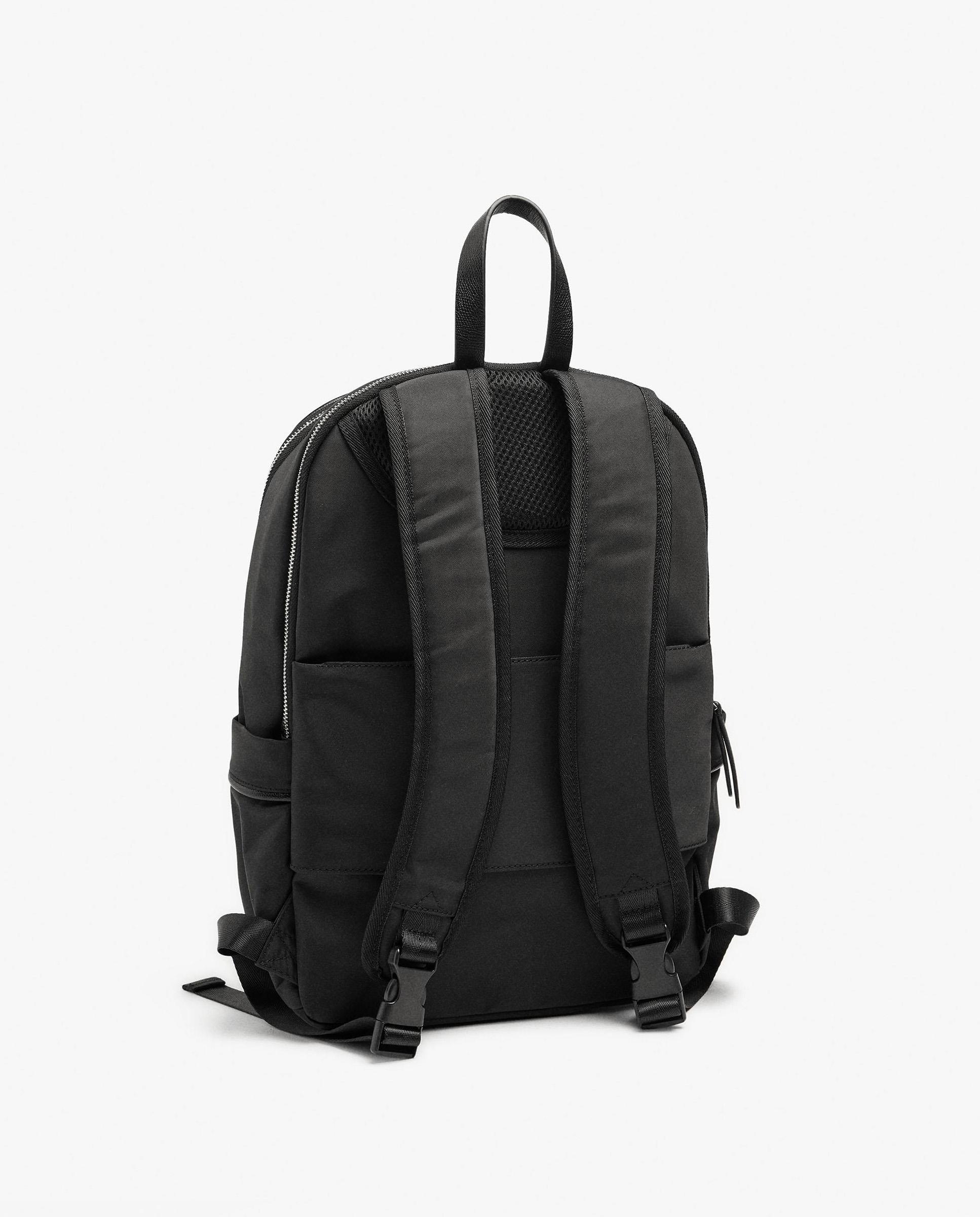 Mochila de mujer con varios bolsillos y cierre de cremallera en liso - Parfois - Negro Negro-2