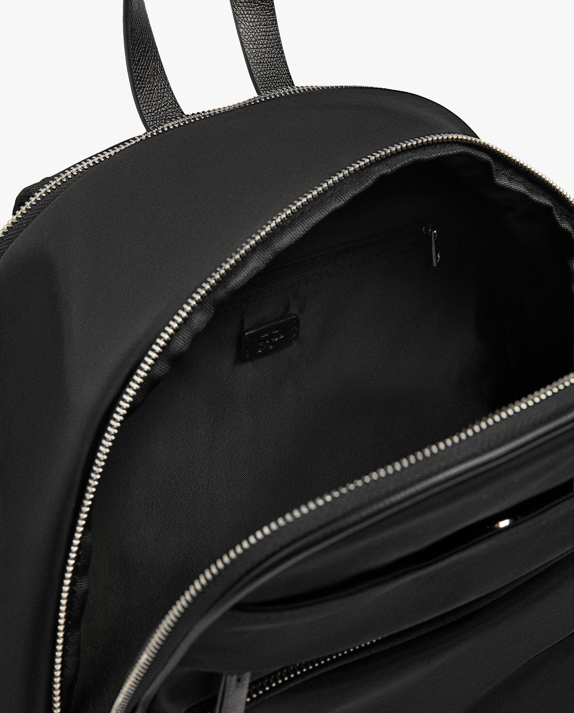 Mochila de mujer con varios bolsillos y cierre de cremallera en liso - Parfois - Negro Negro-6