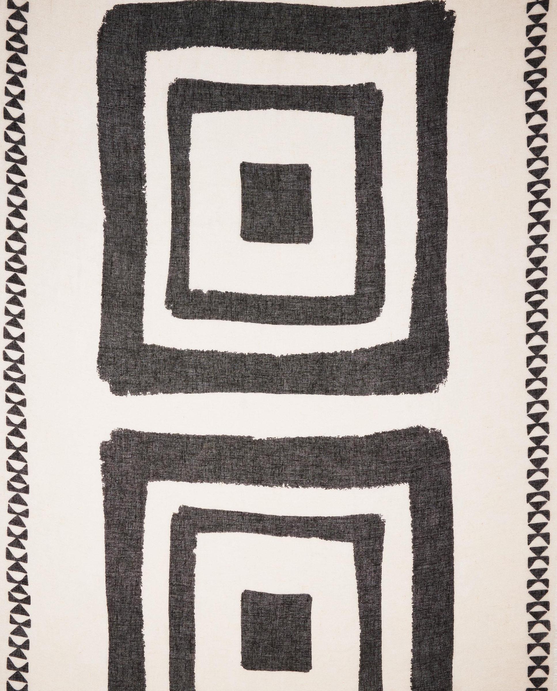 Pañuelo con pespuntes y estampado geométrico - Parfois - Negro Negro-2