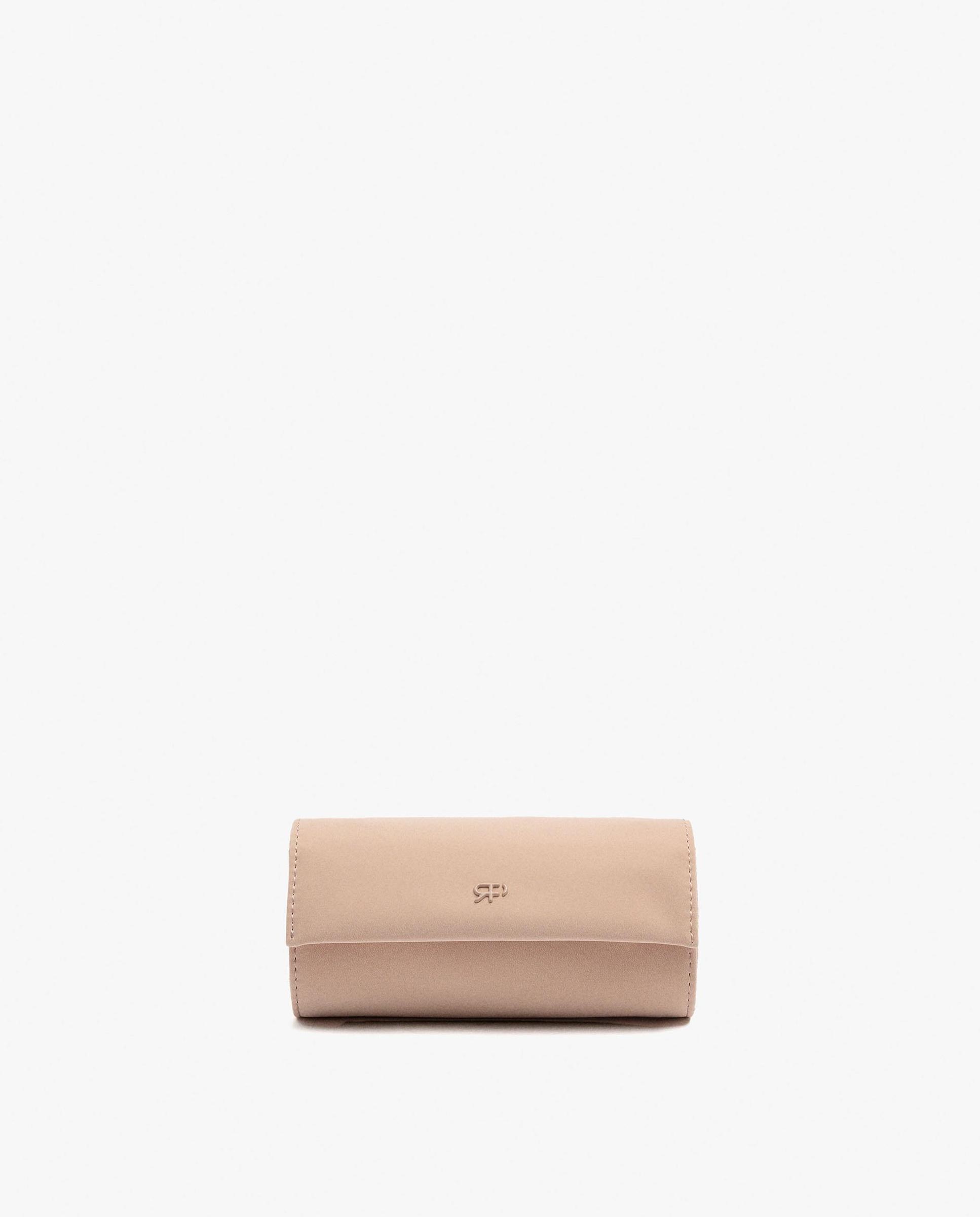 Joyero de viaje enrollable con cierre de botón en liso - Parfois - Camel Camel-1