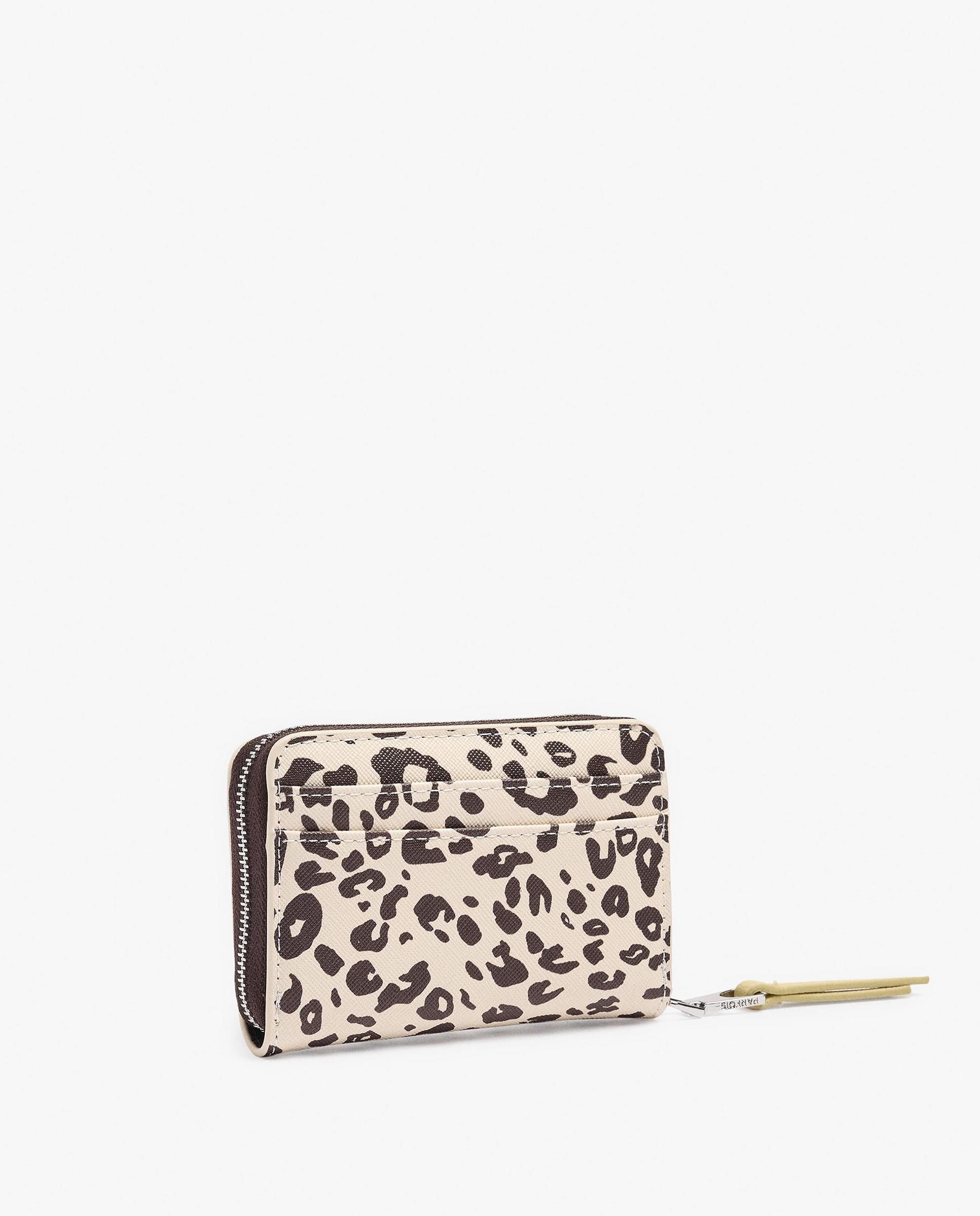 Cartera de mujer mediana con cierre de cremallera y estampado animal print - Parfois - Multicolor Multicolor-2