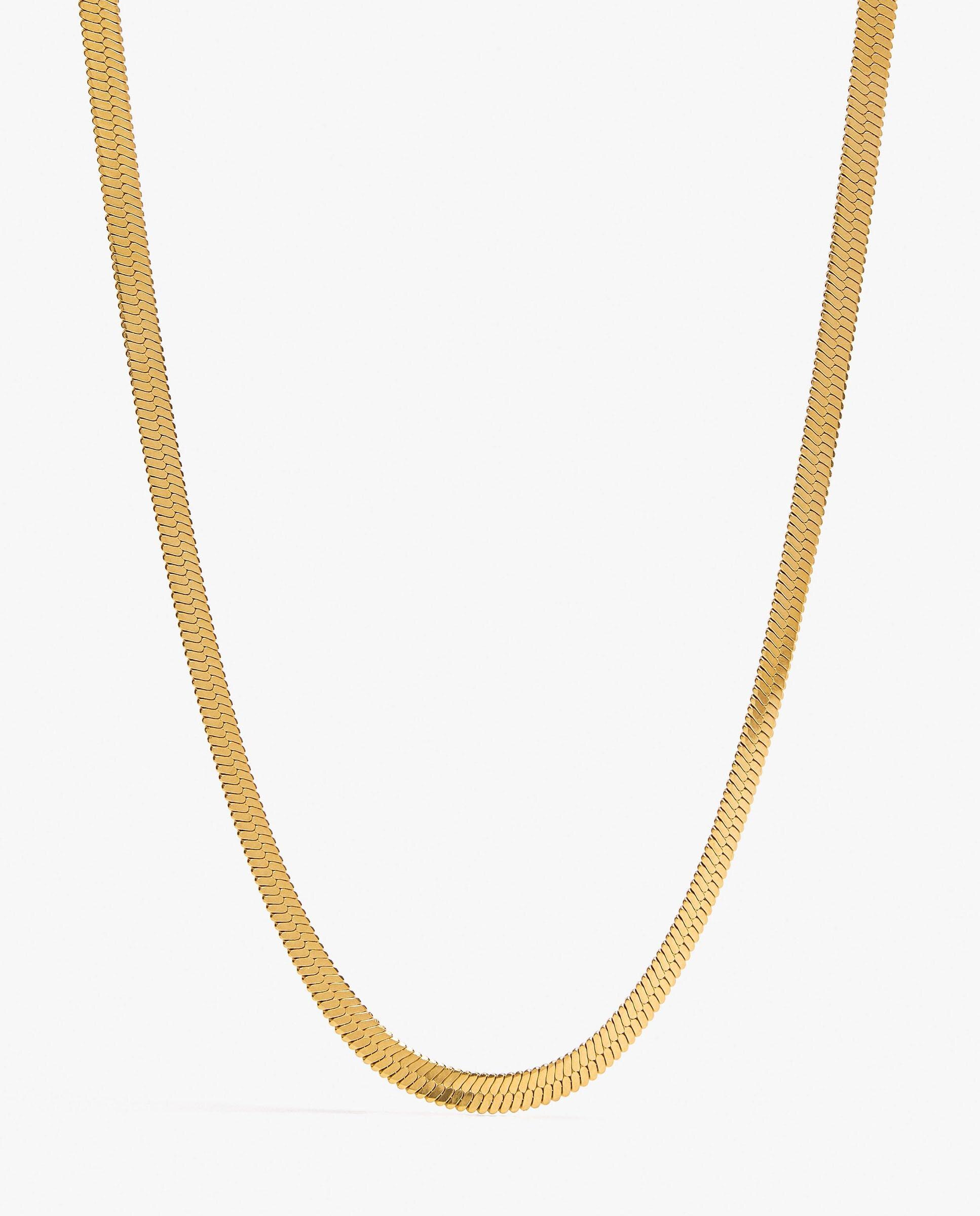 Collar de acero inoxidable corto en liso - Parfois - Dorado Dorado-2