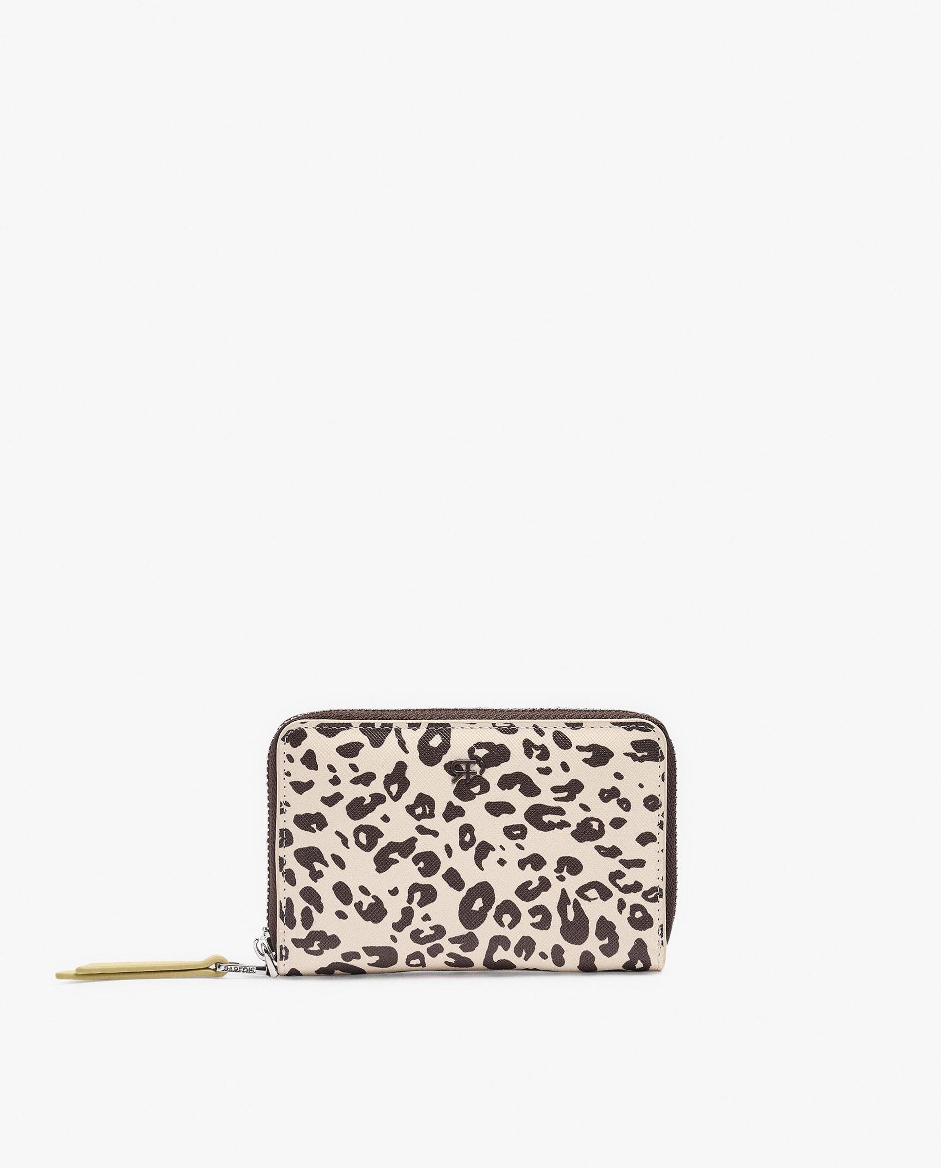 Cartera de mujer mediana con cierre de cremallera y estampado animal print - Parfois - Multicolor Multicolor-1