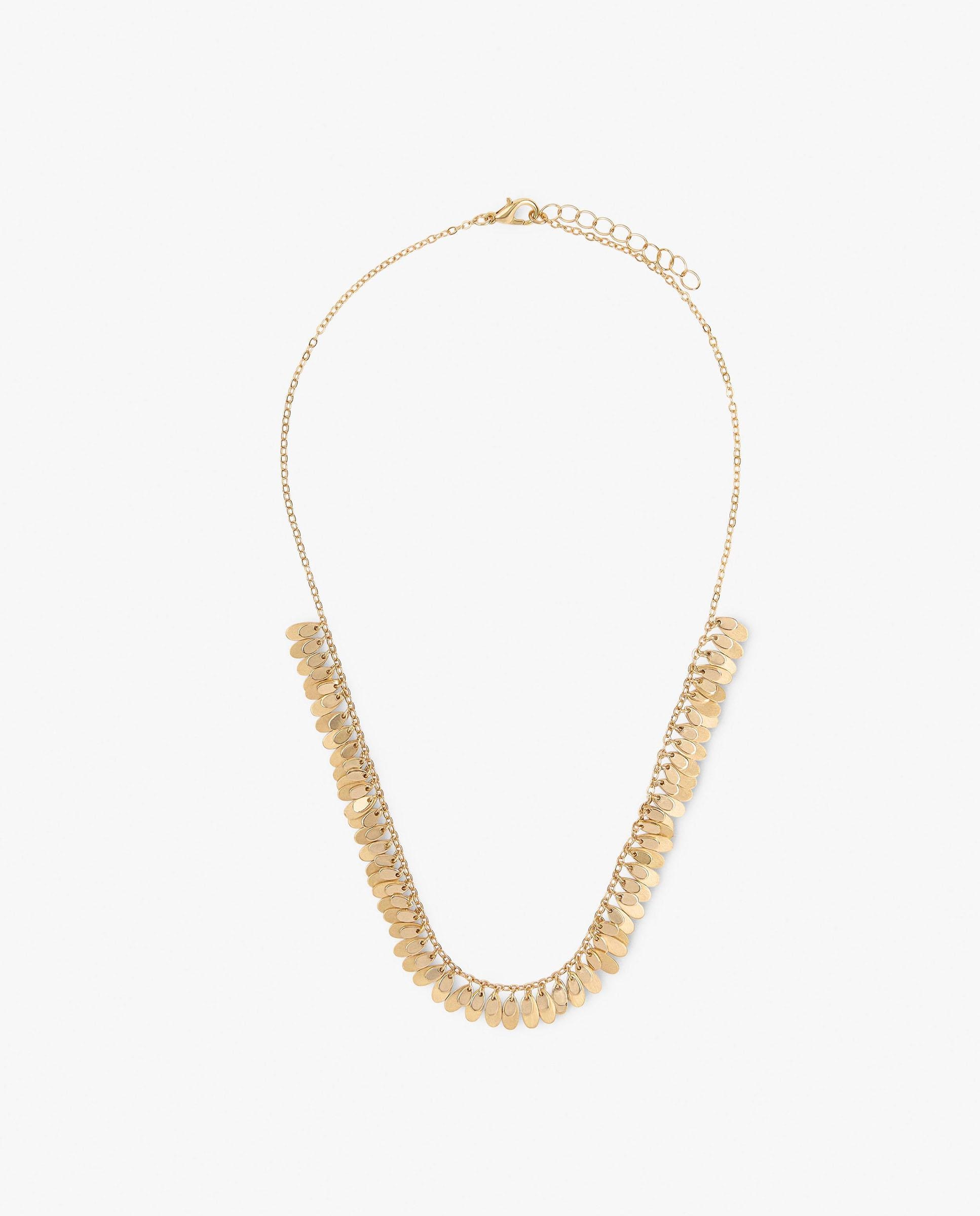 Collar corto de minieslabones con abalorios decorativos - Parfois - Dorado Dorado-1