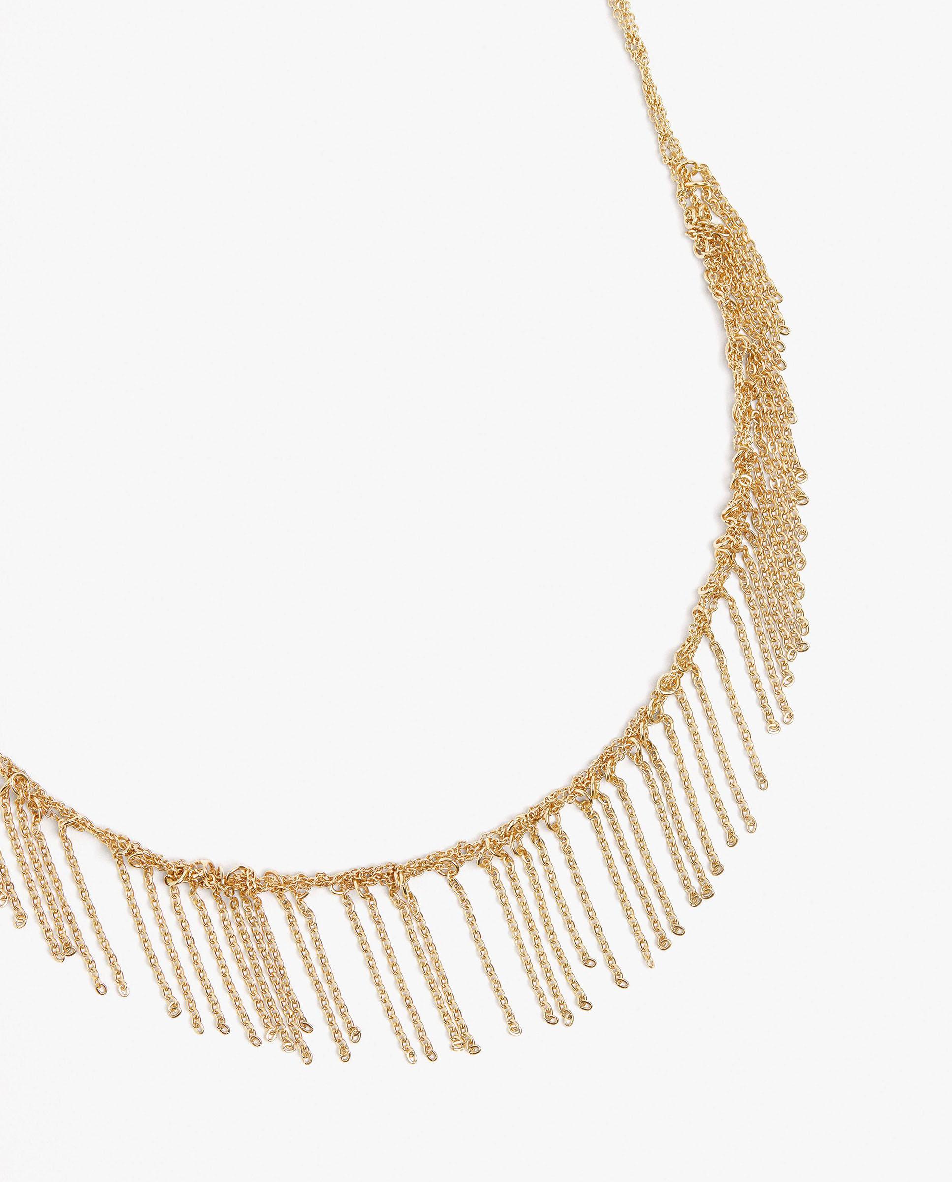 Collar corto con cadenas decorativas - Parfois - Dorado Dorado-2