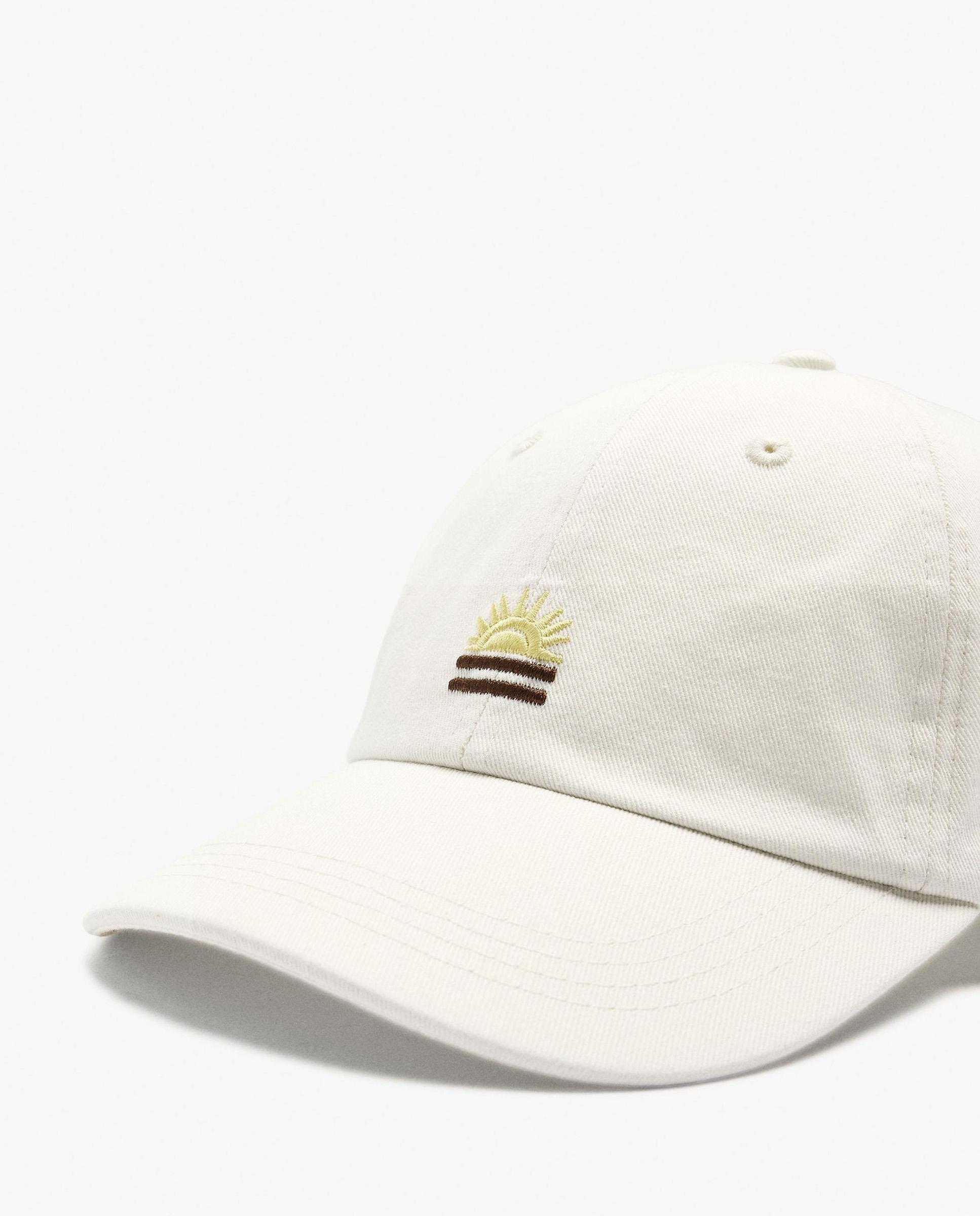 Gorra de mujer con detalle frontal y pespuntes - Parfois - Crudo Crudo-3