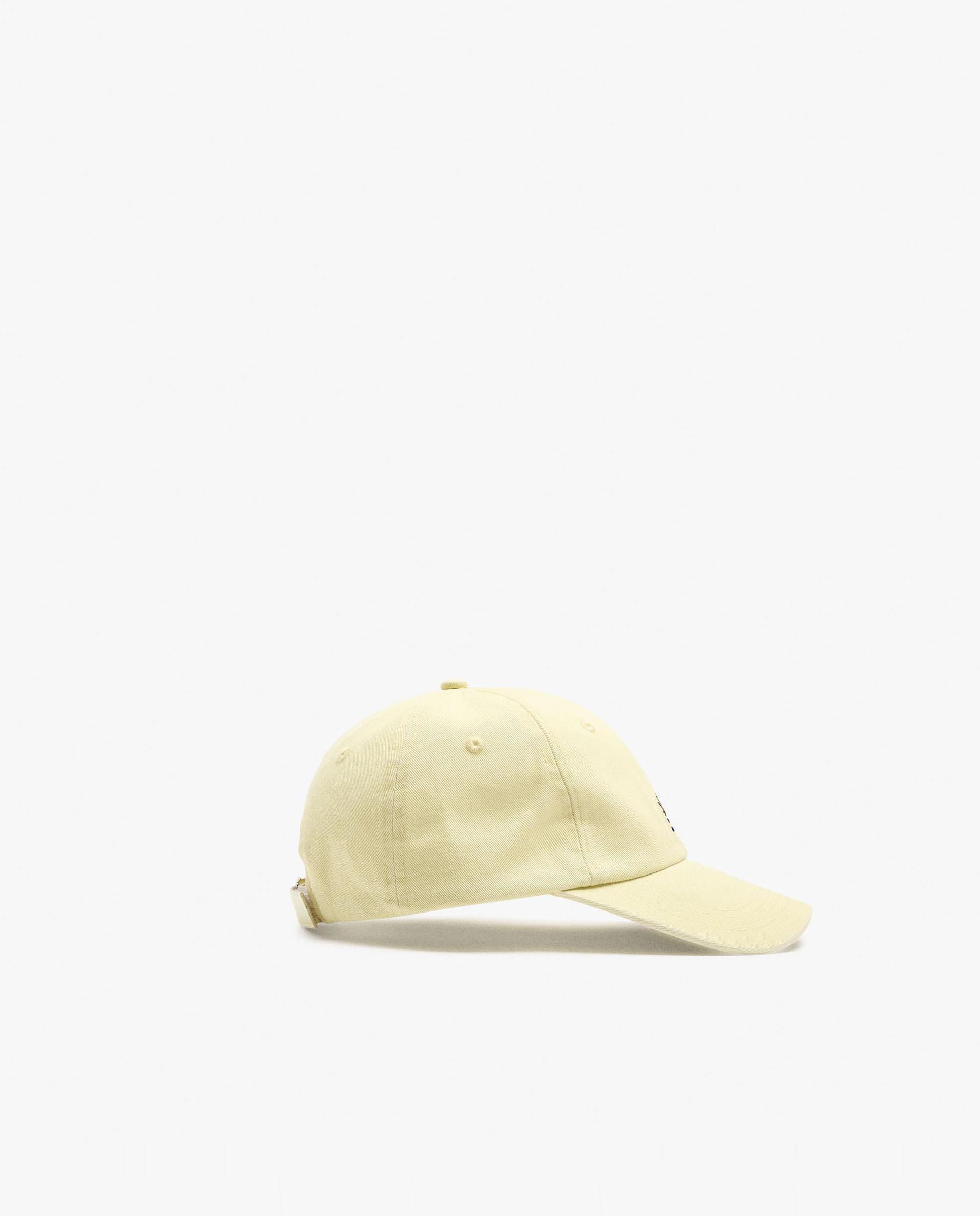 Gorra de mujer con detalle frontal y pespuntes - Parfois - Amarillo Amarillo-1