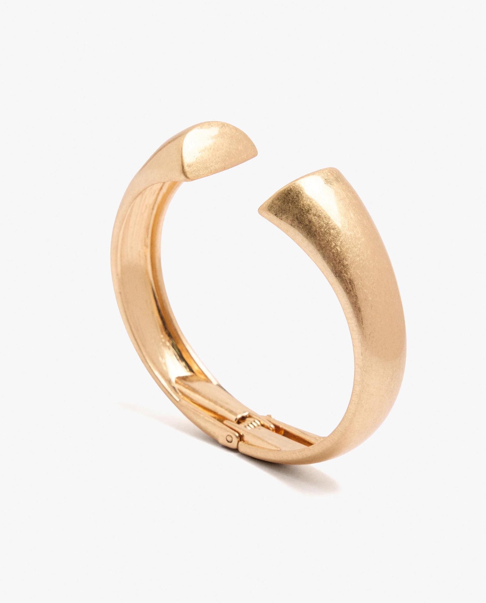 Pulsera rígida abierta en liso - Parfois - Dorado Dorado-2