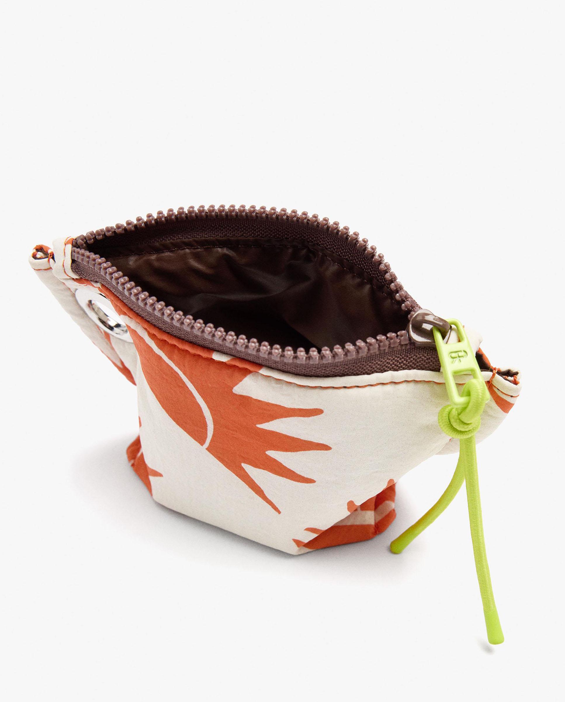 Neceser fino con colgante extraíble y estampado de rayas - Parfois - Multicolor Multicolor-5