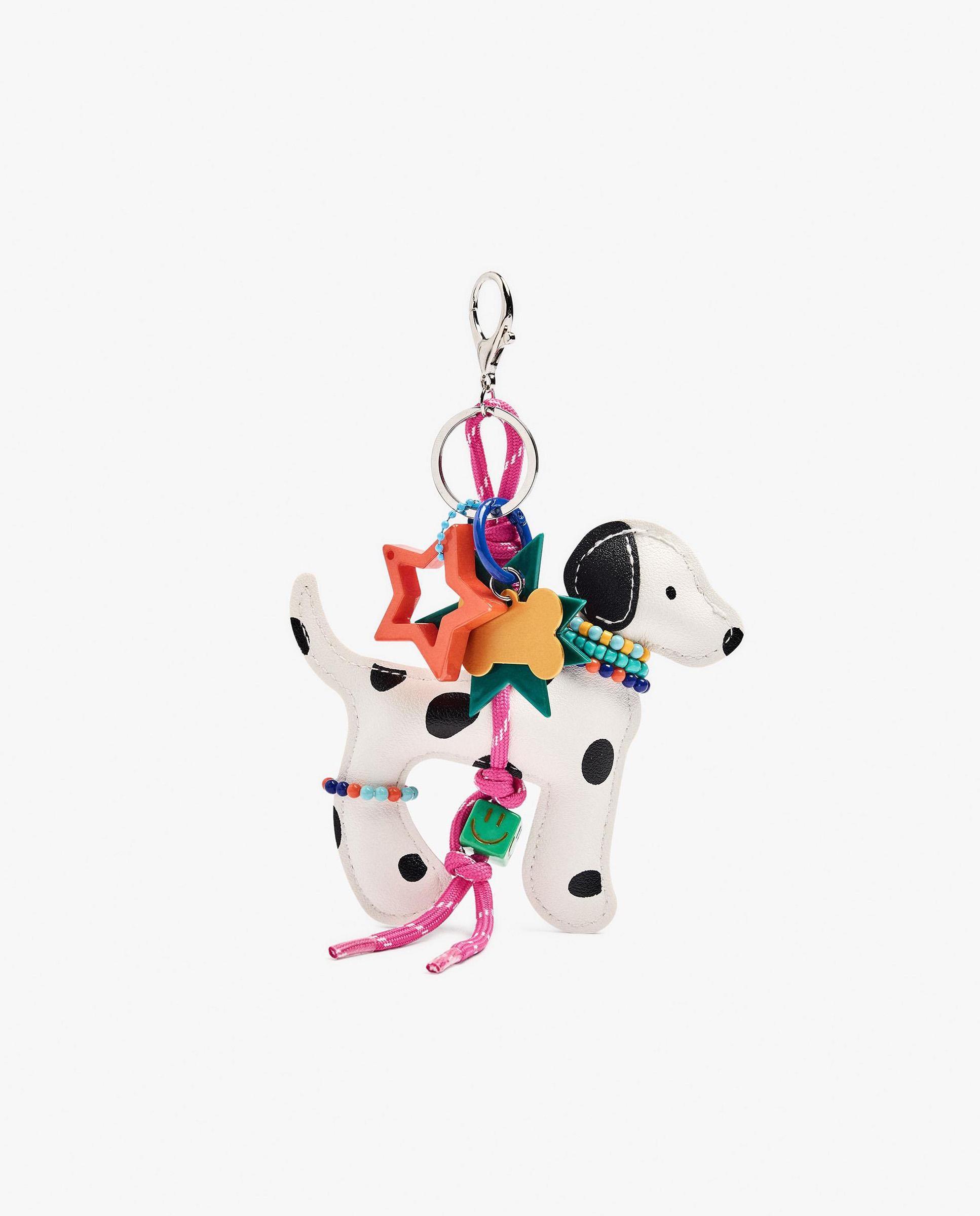 Llavero con charm de perro y cuentas - Parfois - Multicolor Multicolor-1