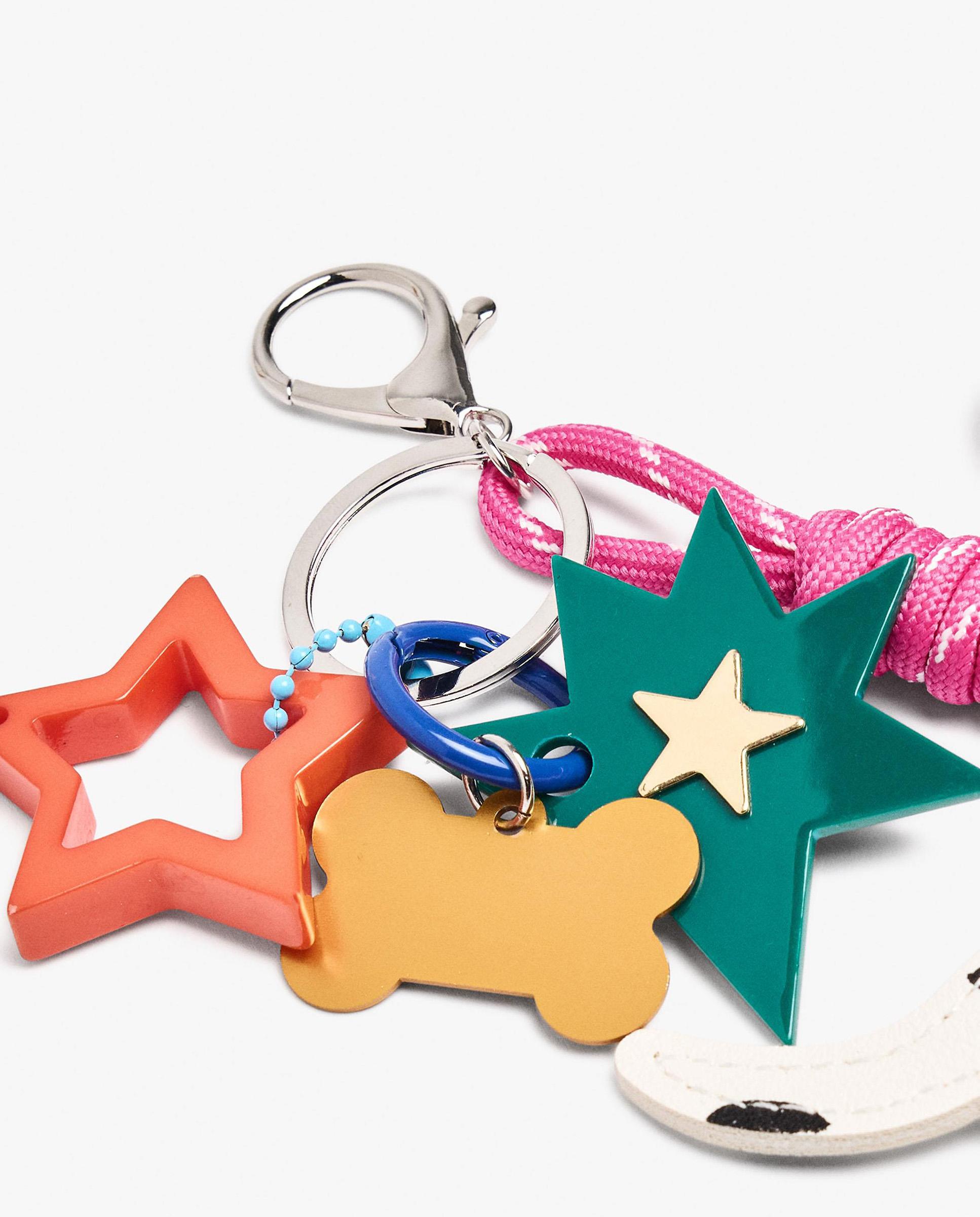Llavero con charm de perro y cuentas - Parfois - Multicolor Multicolor-2