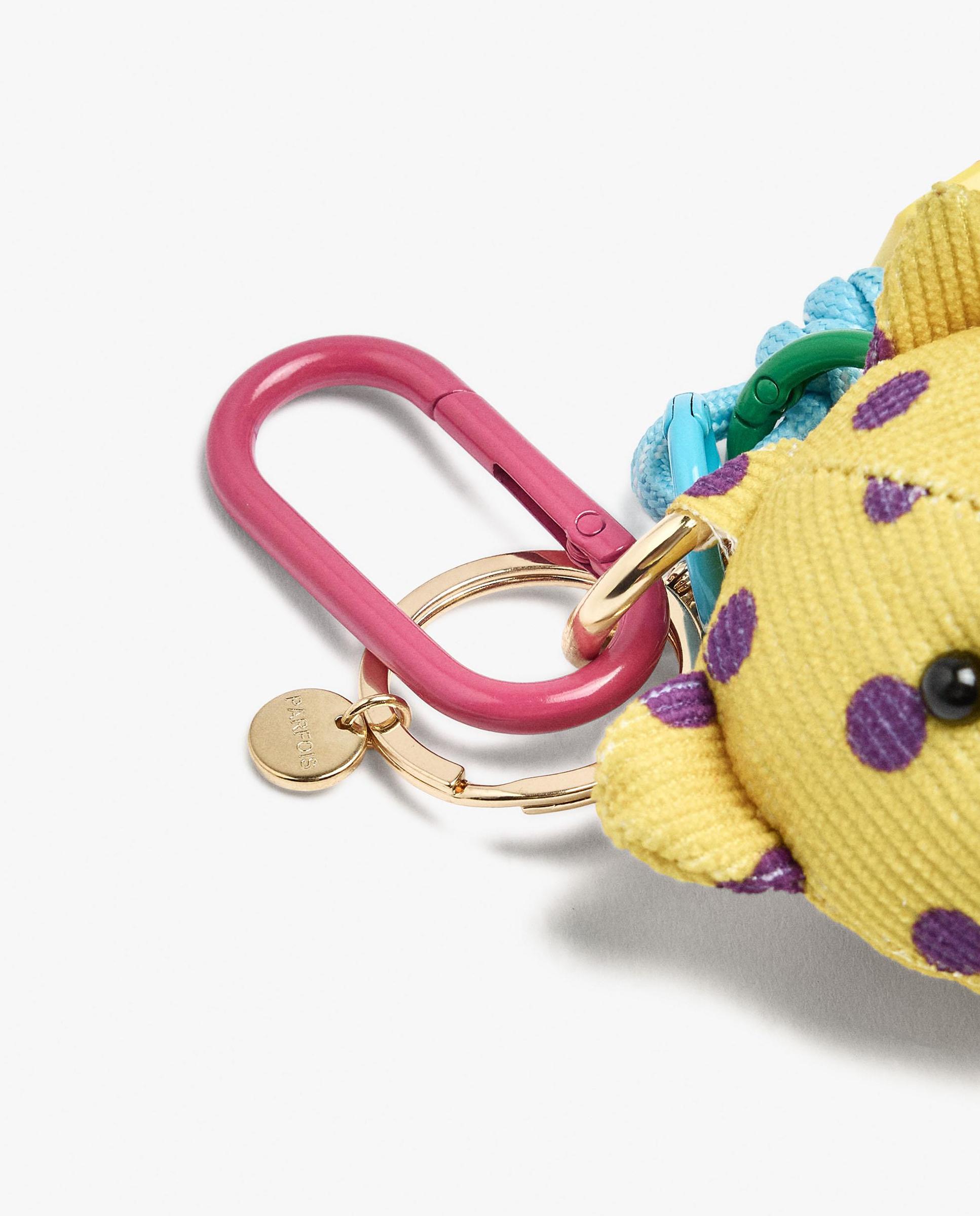 Llavero con charm de oso de lunares - Parfois - Multicolor Multicolor-2